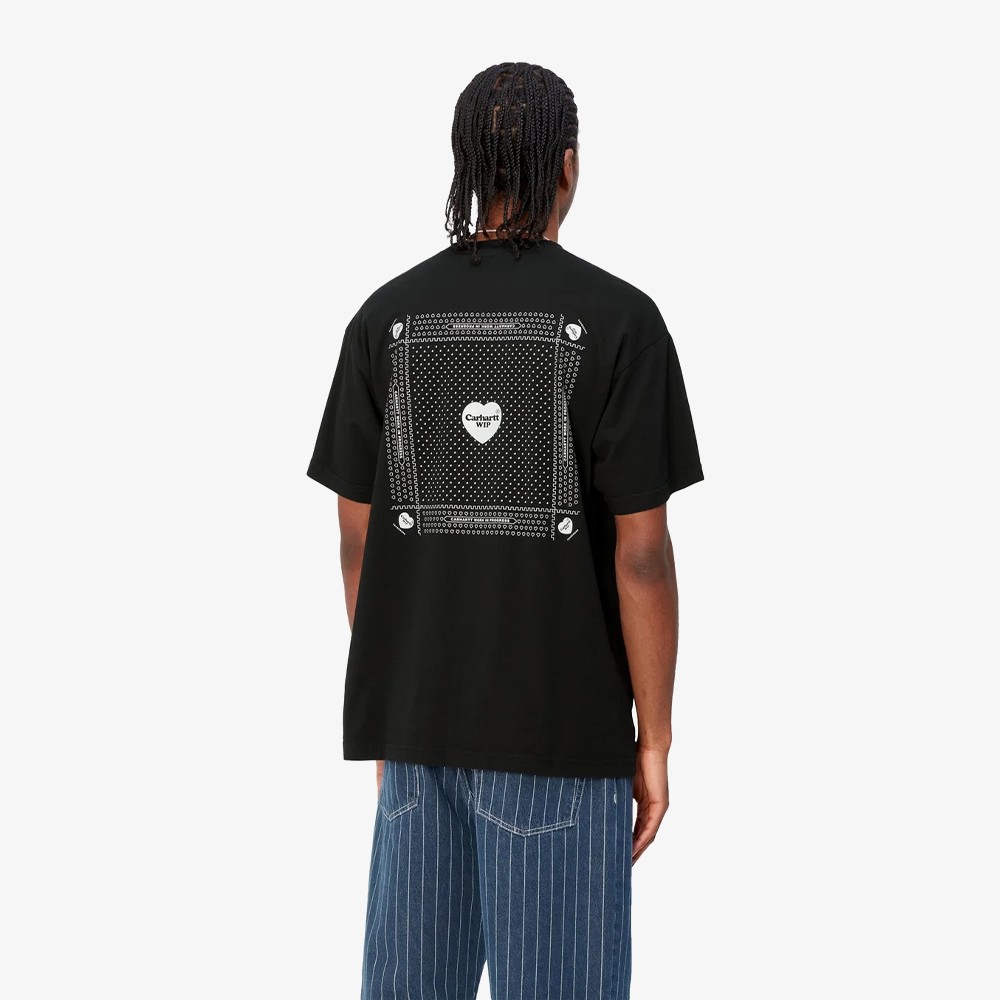 S/S Heart Bandana T-Shirt 'Black'