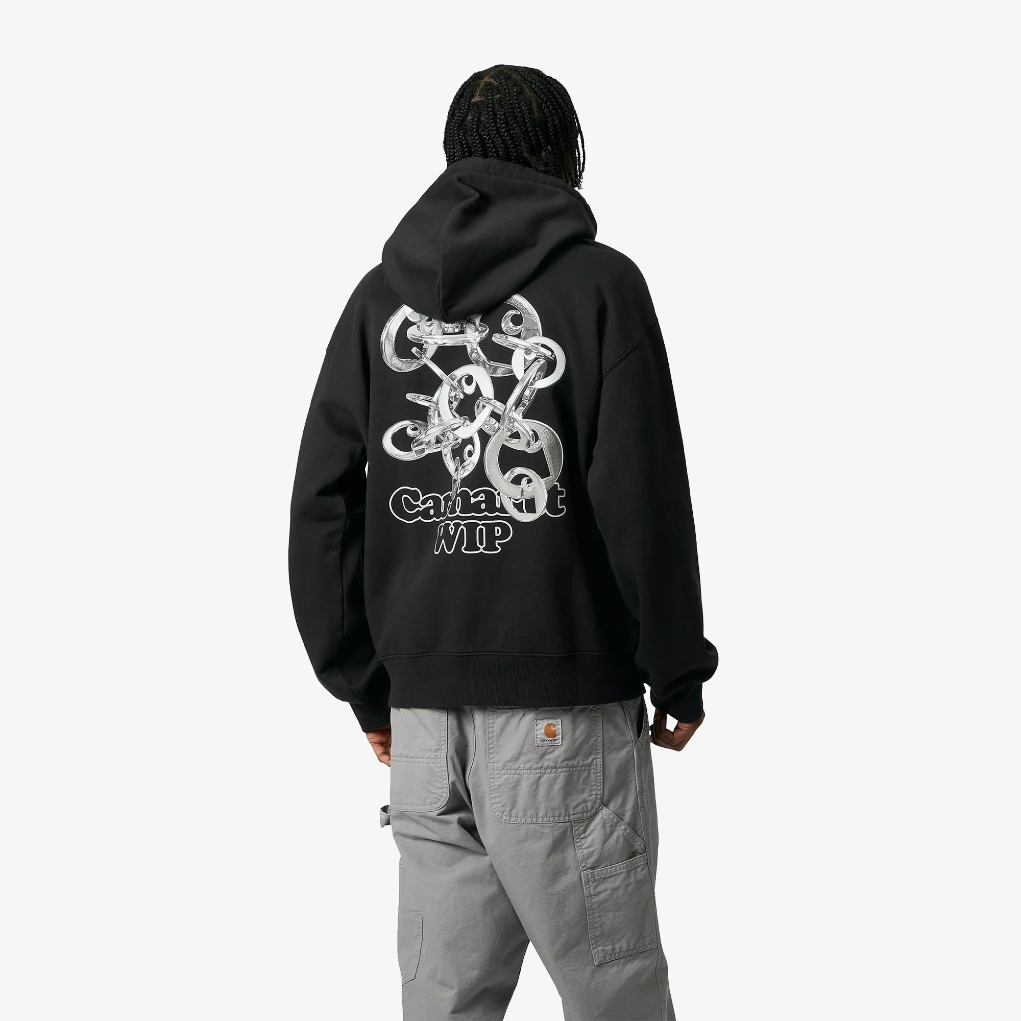 Hooded Charm Link Sweat 'Black'