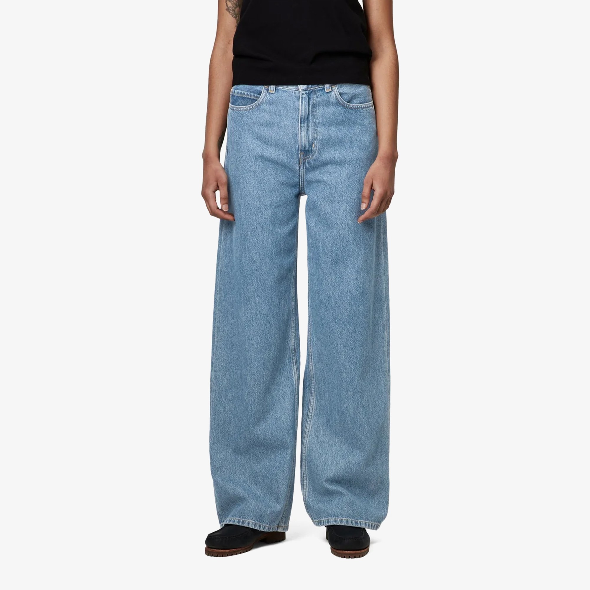 W' Jane Pant 'Blue Heavy Stone Washed'