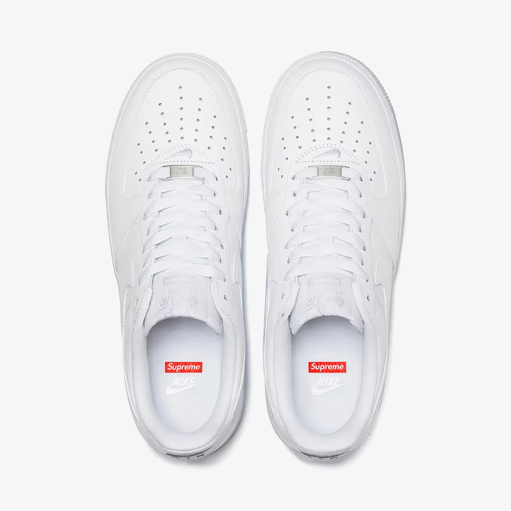 Supreme Nike Air Force 1 ホワイト Nike x Supreme Air Force 1 Low 'White' - WUNDER