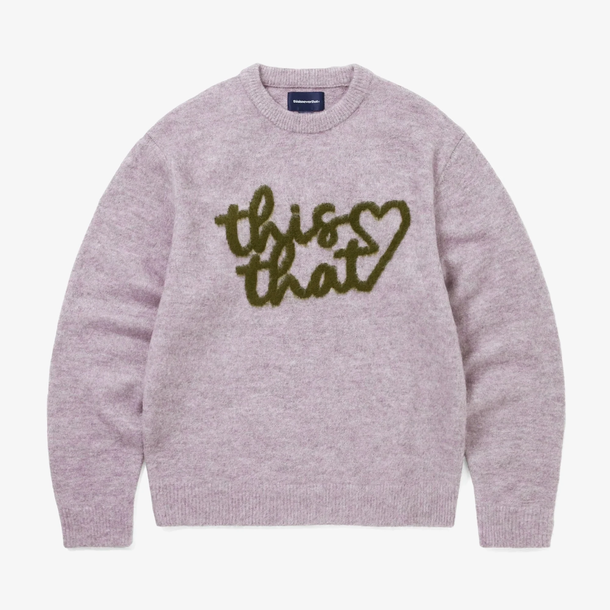 Heart Logo Knit Sweater 'Lavender'
