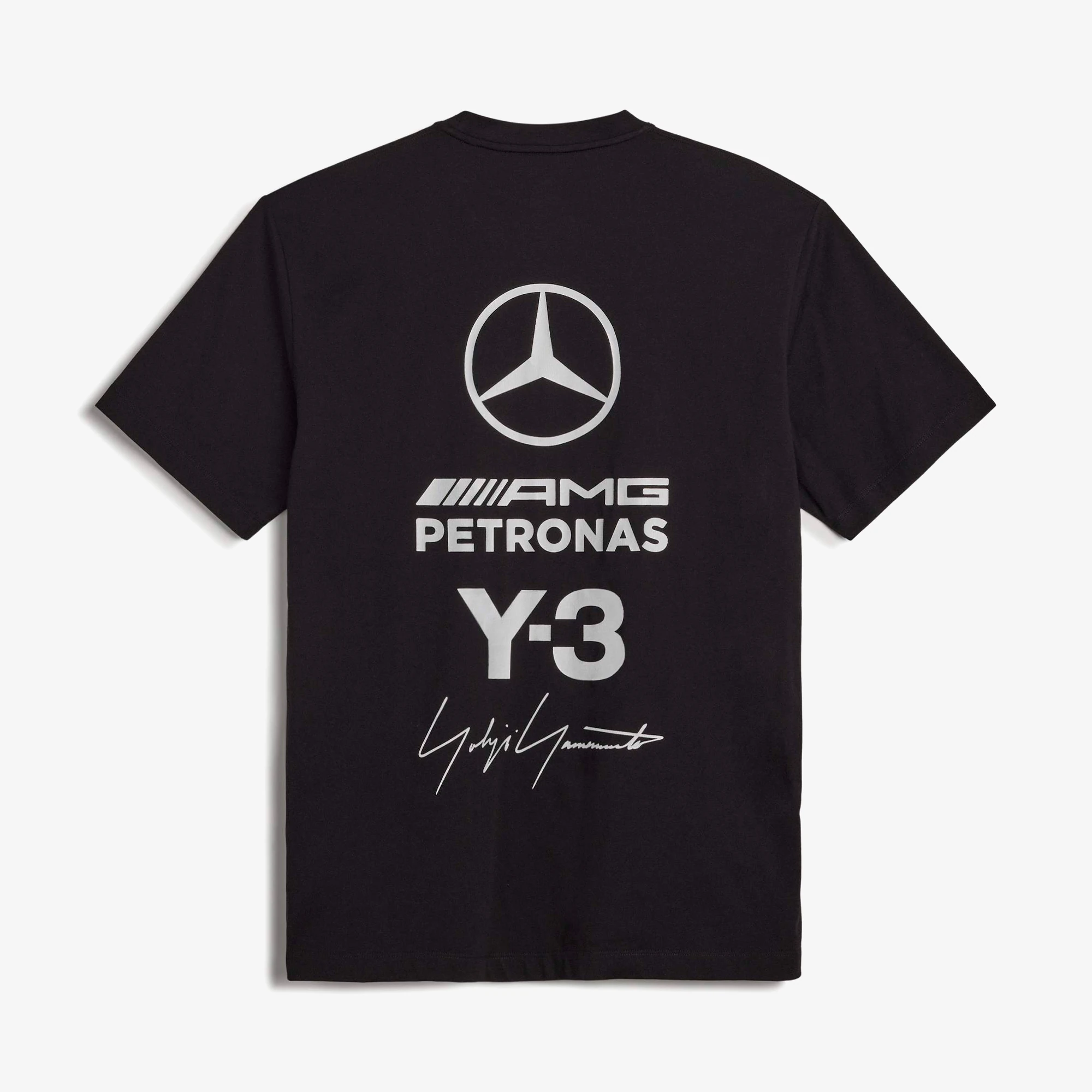 トップス Y-3 F1 DRVR SS JRS L Y-3 Mercedes Logo Stack SS Tee 'Black' - WUNDER