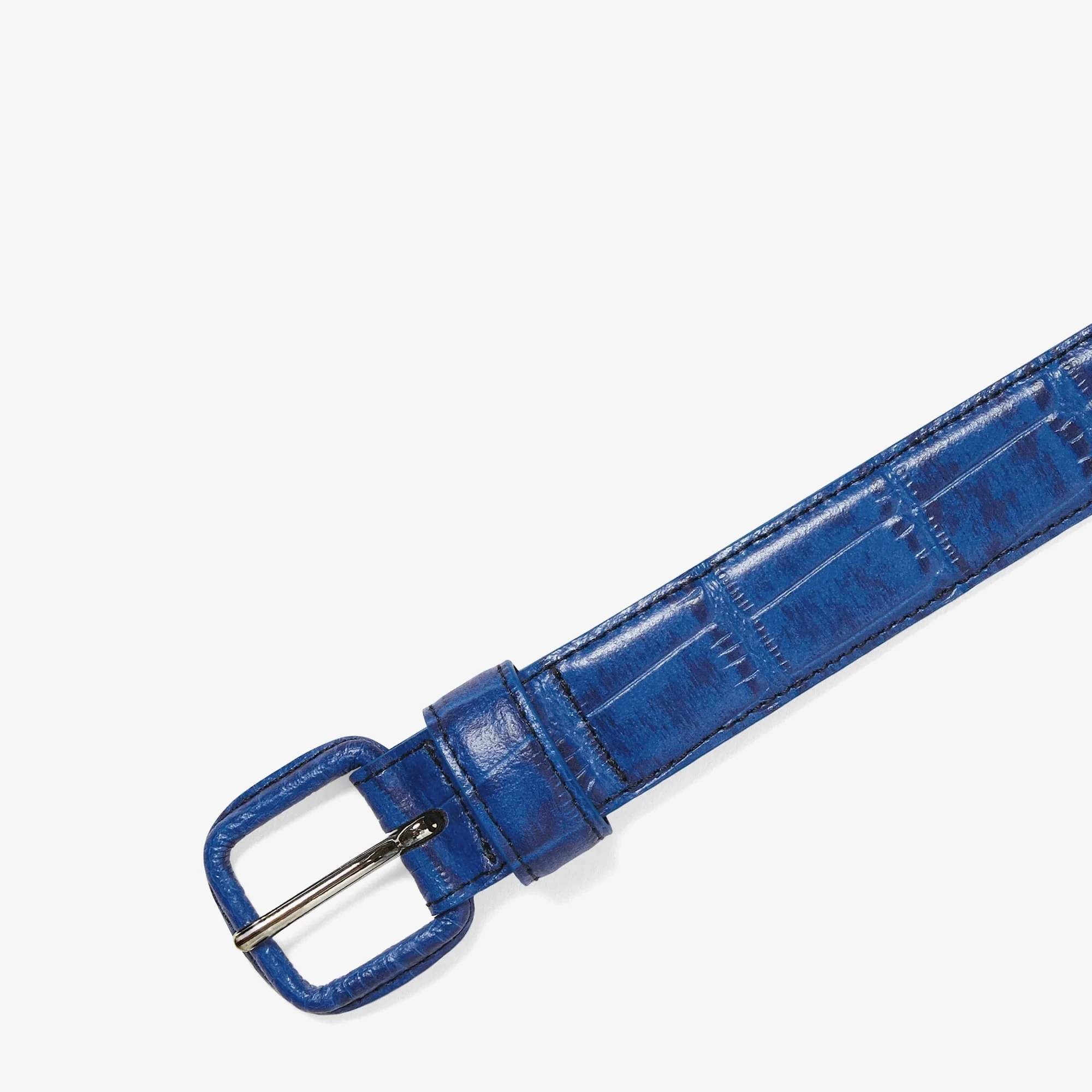 Croc Belt 'Blue'