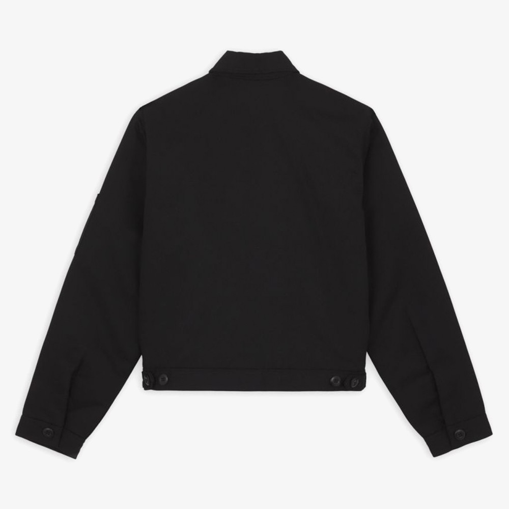 Llined Cropped Eisenhower Jacket (W) 'Black'