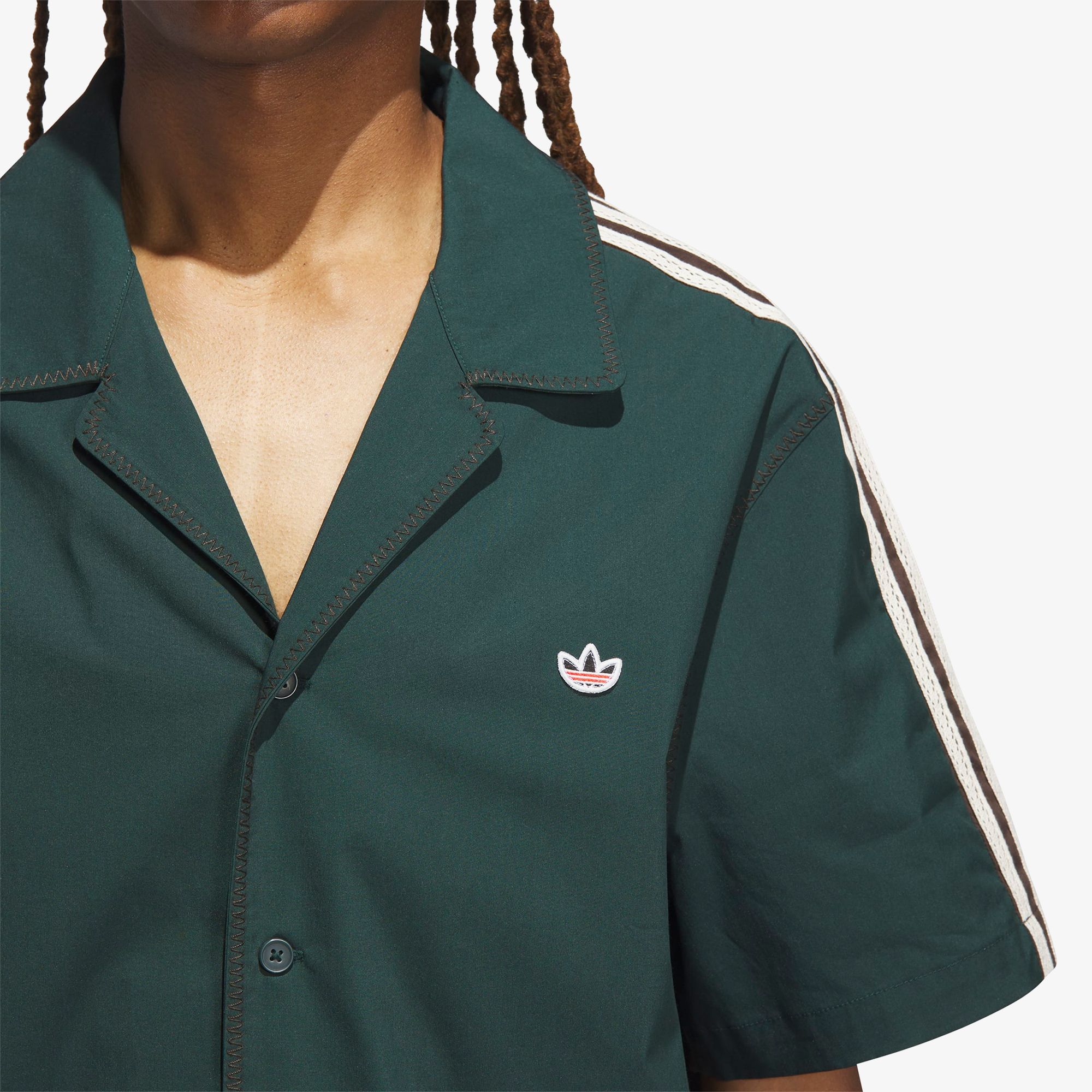 adidas x Clot Bowling Shirt by Edison Chen 'Dark Brown'