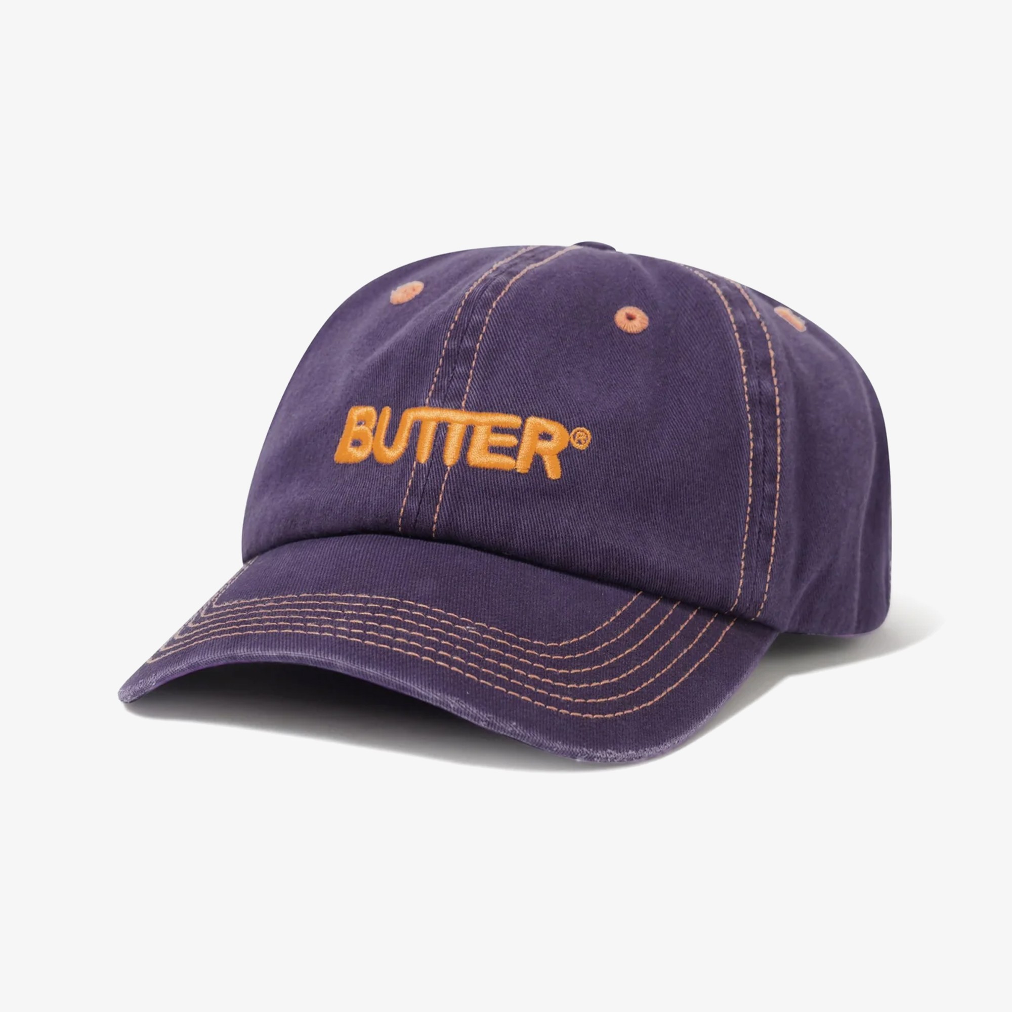 Rounded Logo 6 Panel Cap 'Purple'