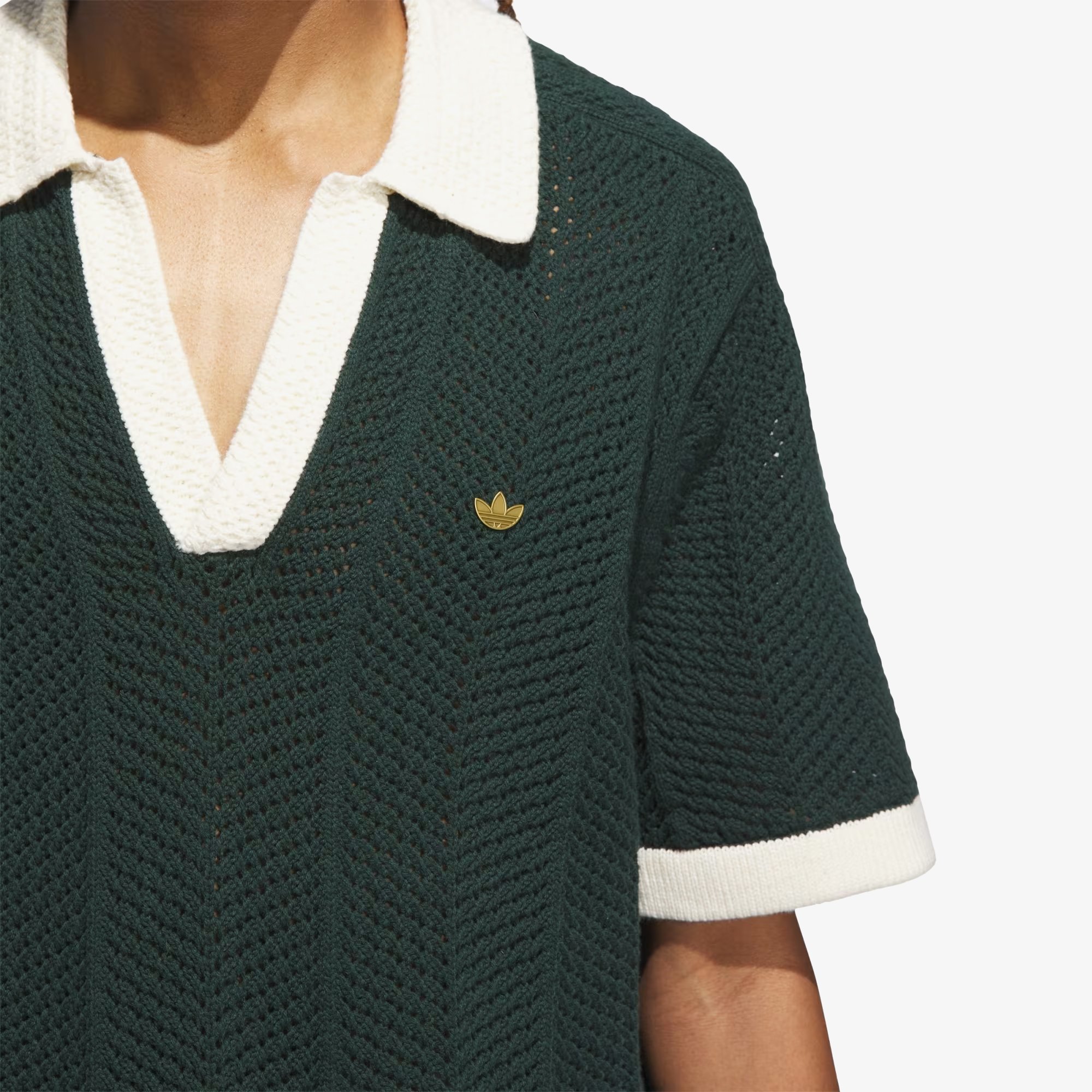 adidas x Clot Pique Knit Polo 'Green Night'