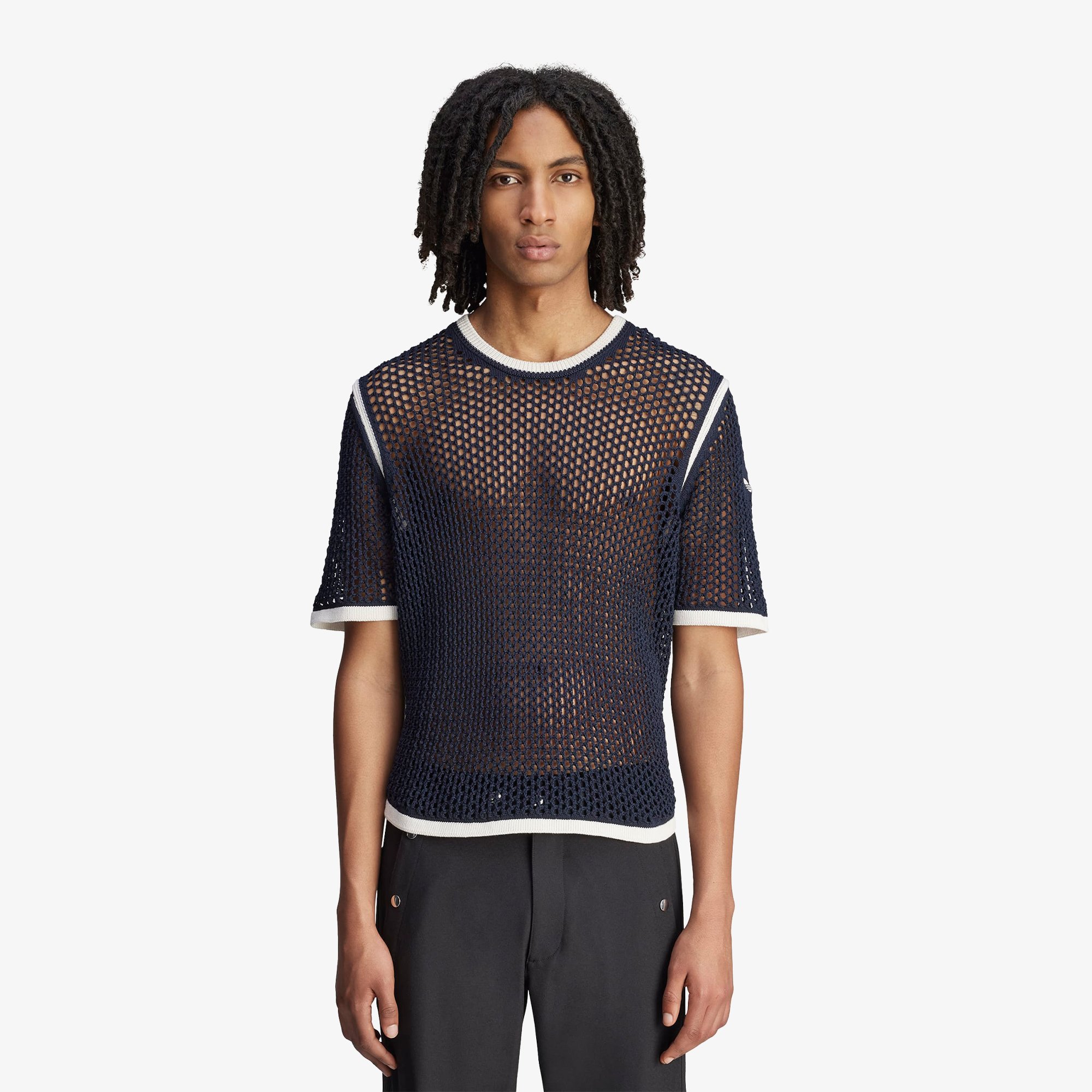Wales Bonner x adidas Knitted T-shirt 'Night Navy'