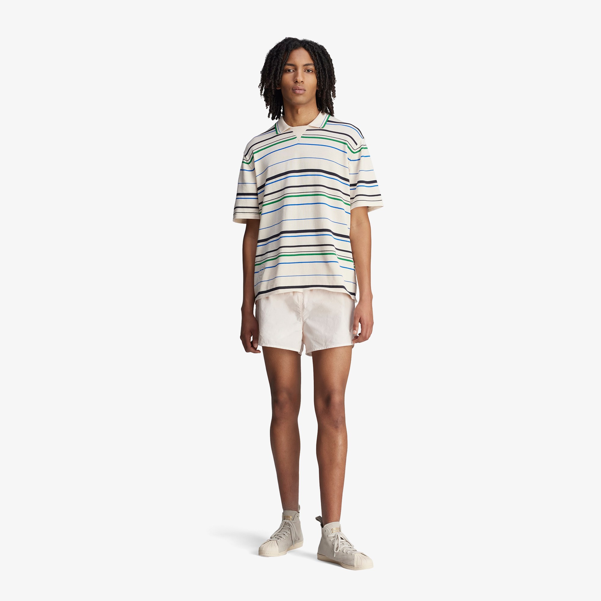 Wales Bonner x adidas Knit Polo T-shirt 'Wonder White'