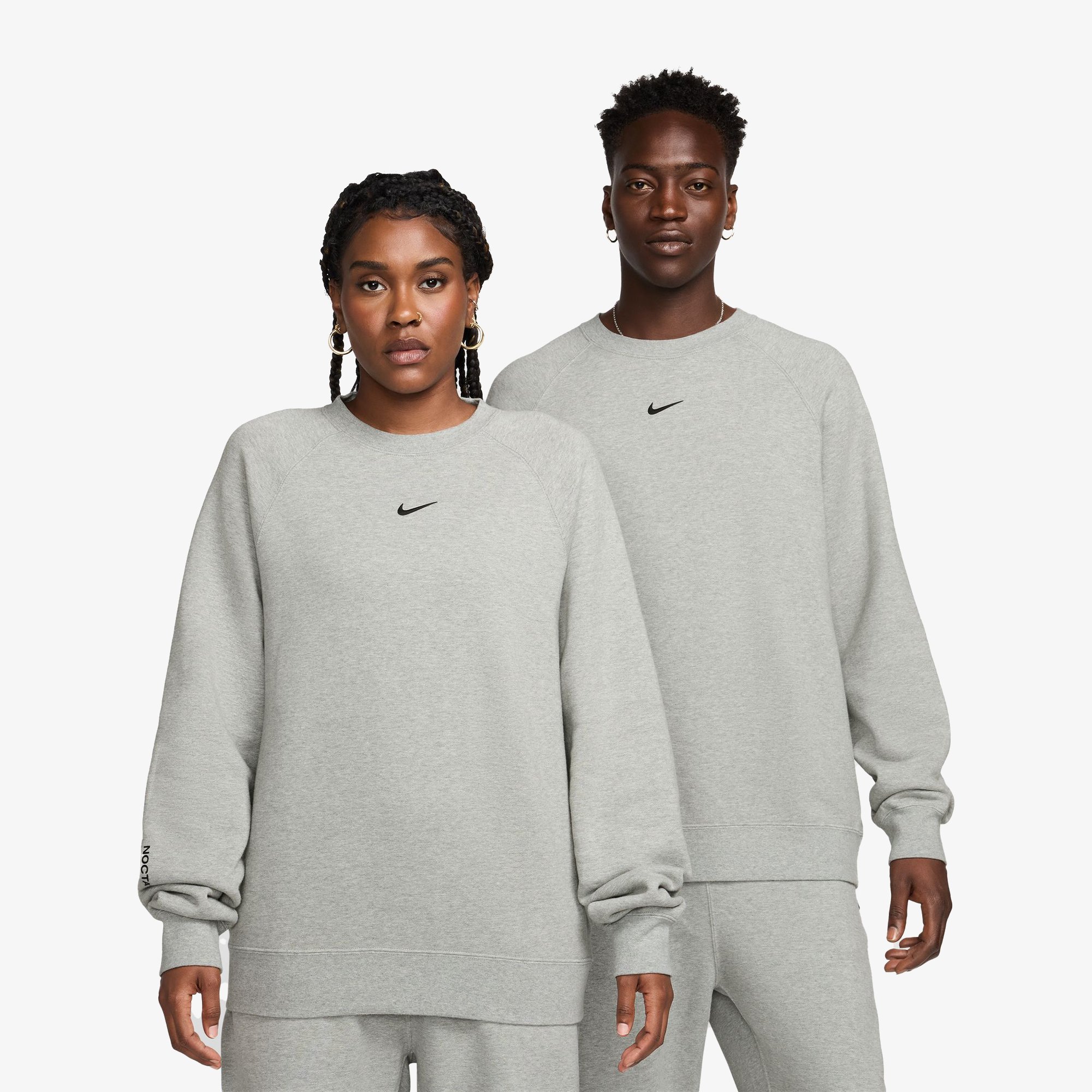 Nike x NOCTA Fleece Crewneck Sweatshirt 'Grey'