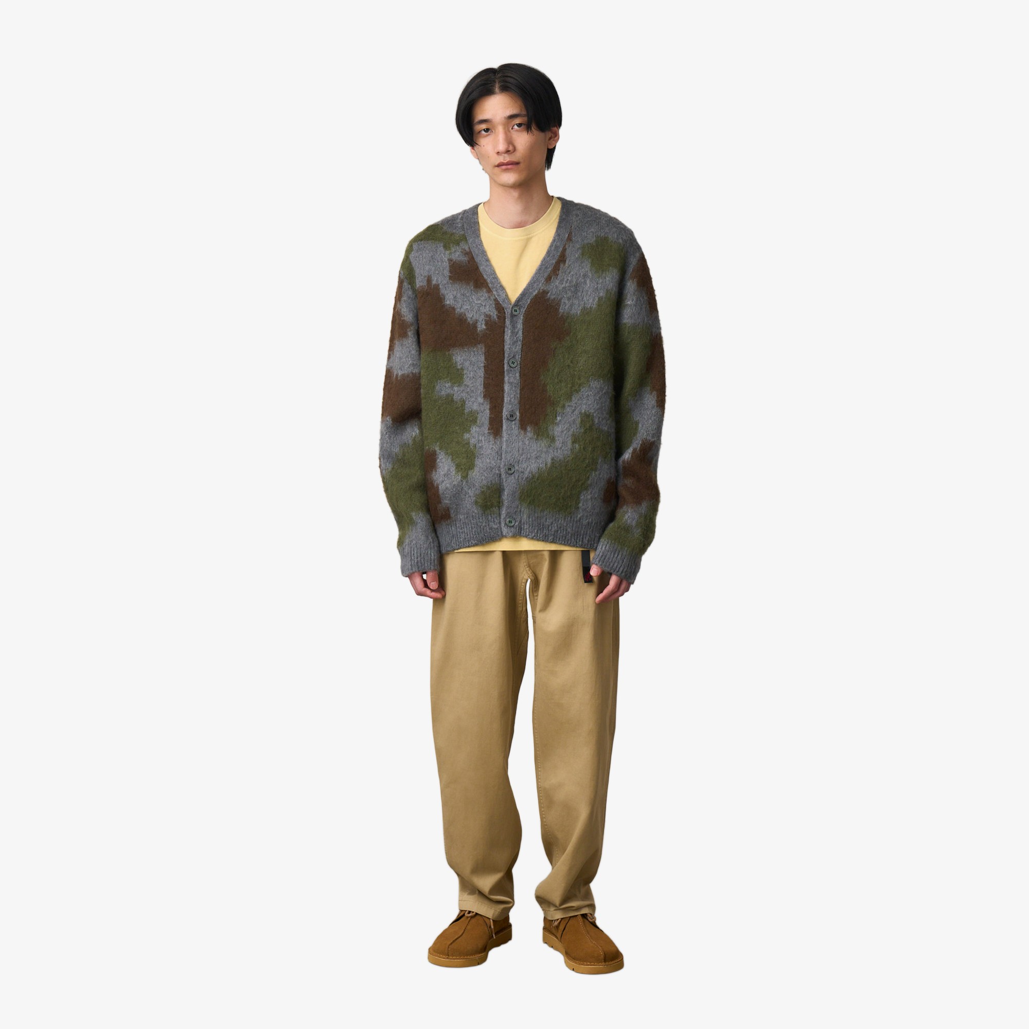 Mohair Cardigan 'Jungle Digi Camo'