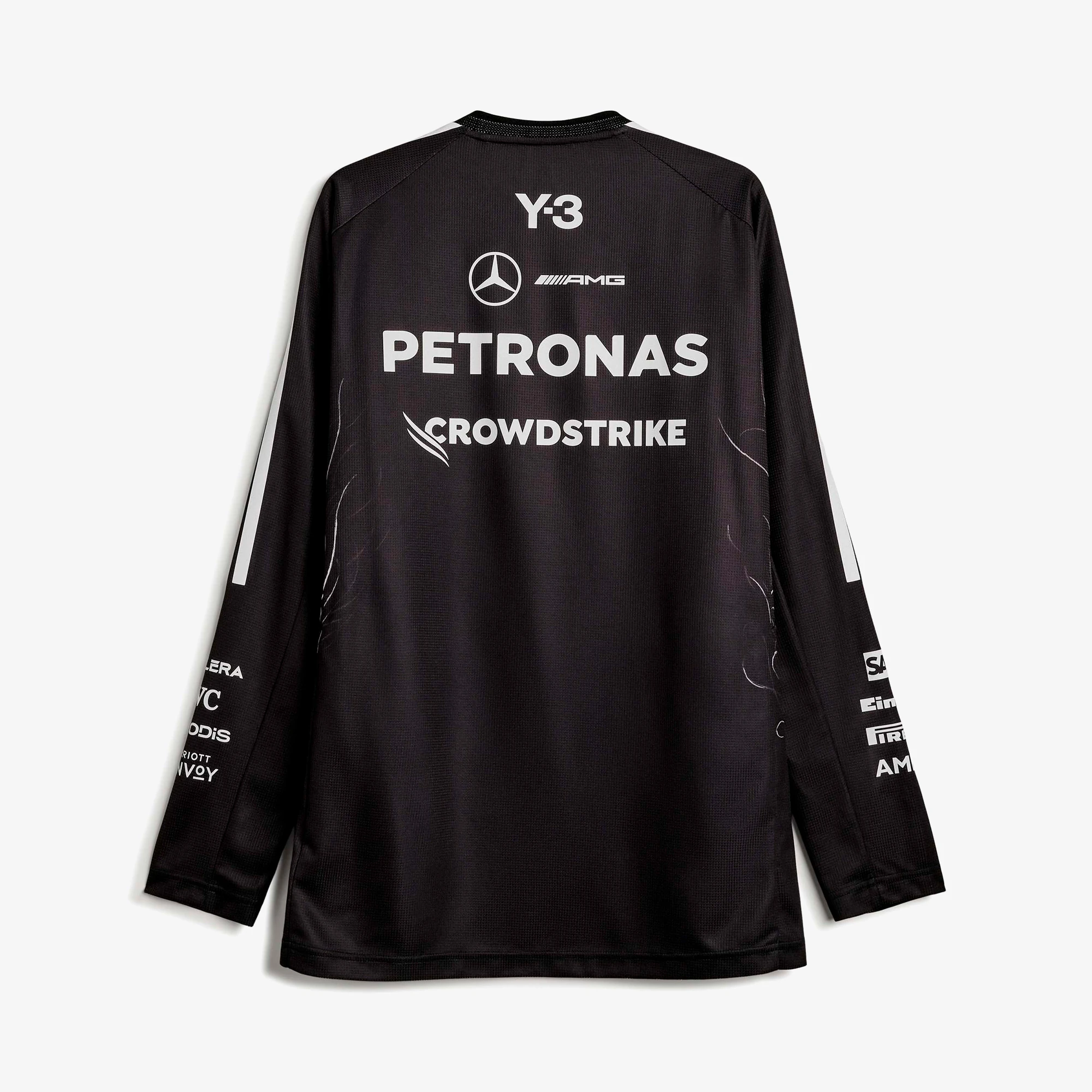Y-3 Mercedes Driver LS Jersey 'Black' - WUNDER