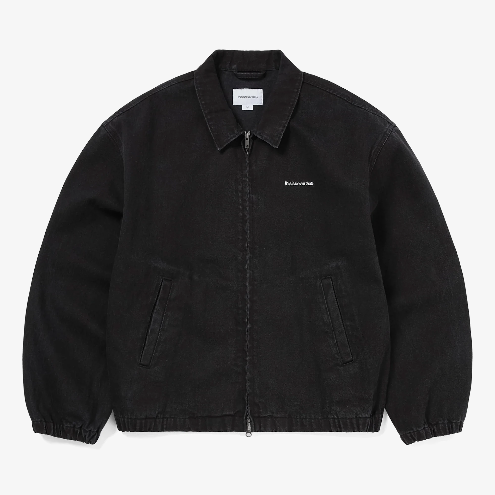 thisisneverthat Denim Blouson Jacket 'Black' - WUNDER
