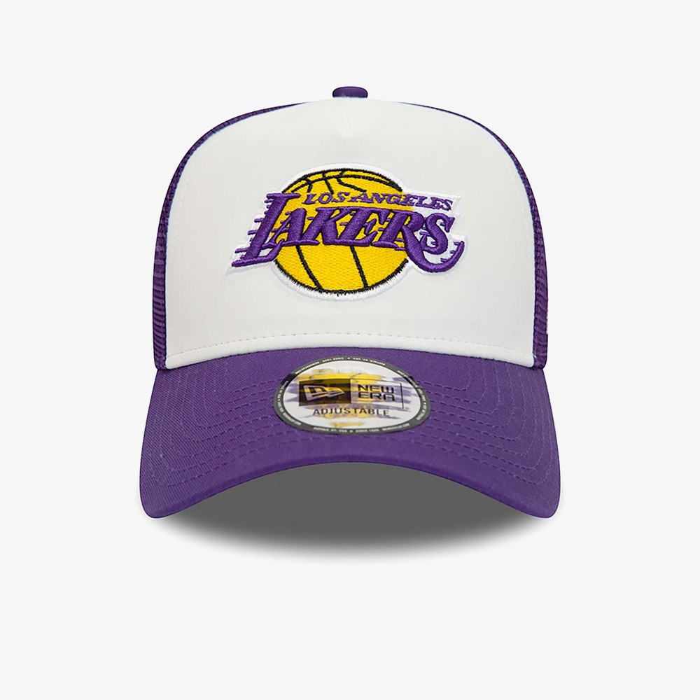 New Era LA Lakers A-Frame Trucker Cap - WUNDER
