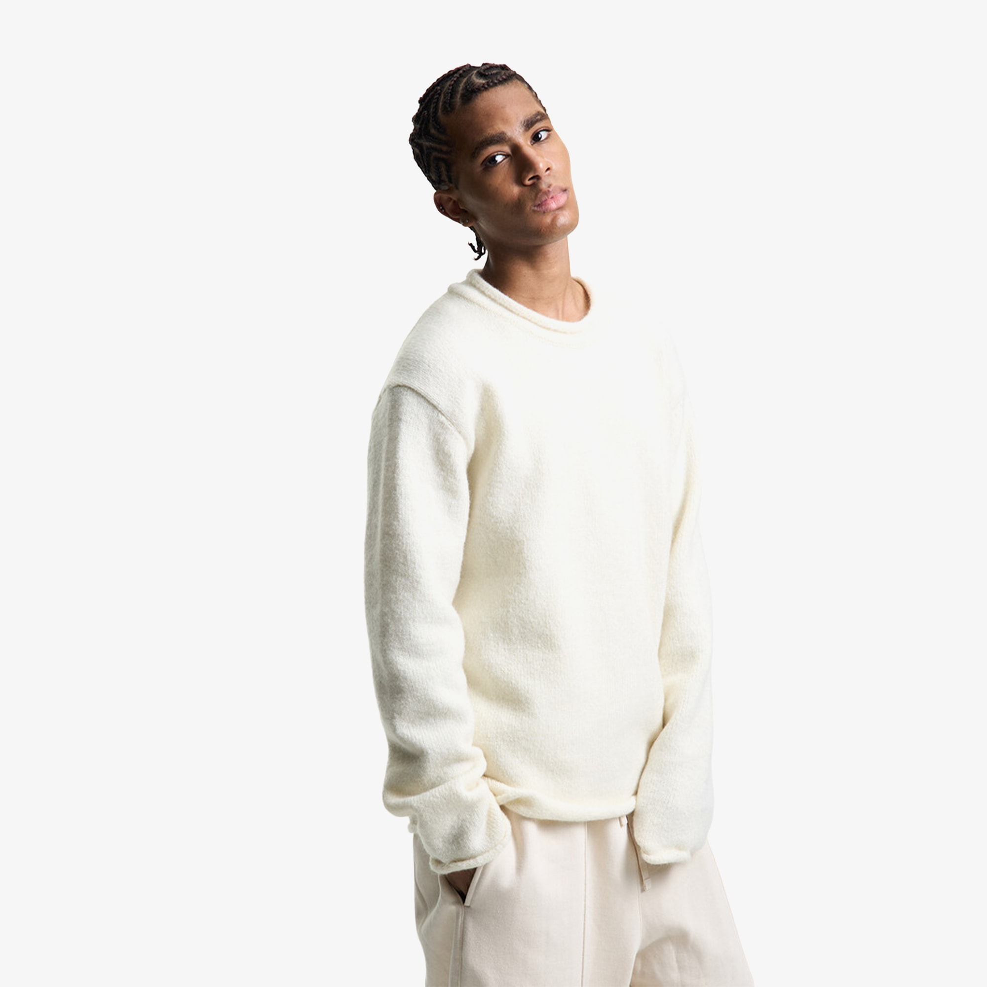 Premium Kidmohair Nomadic Sweater 'Off White'