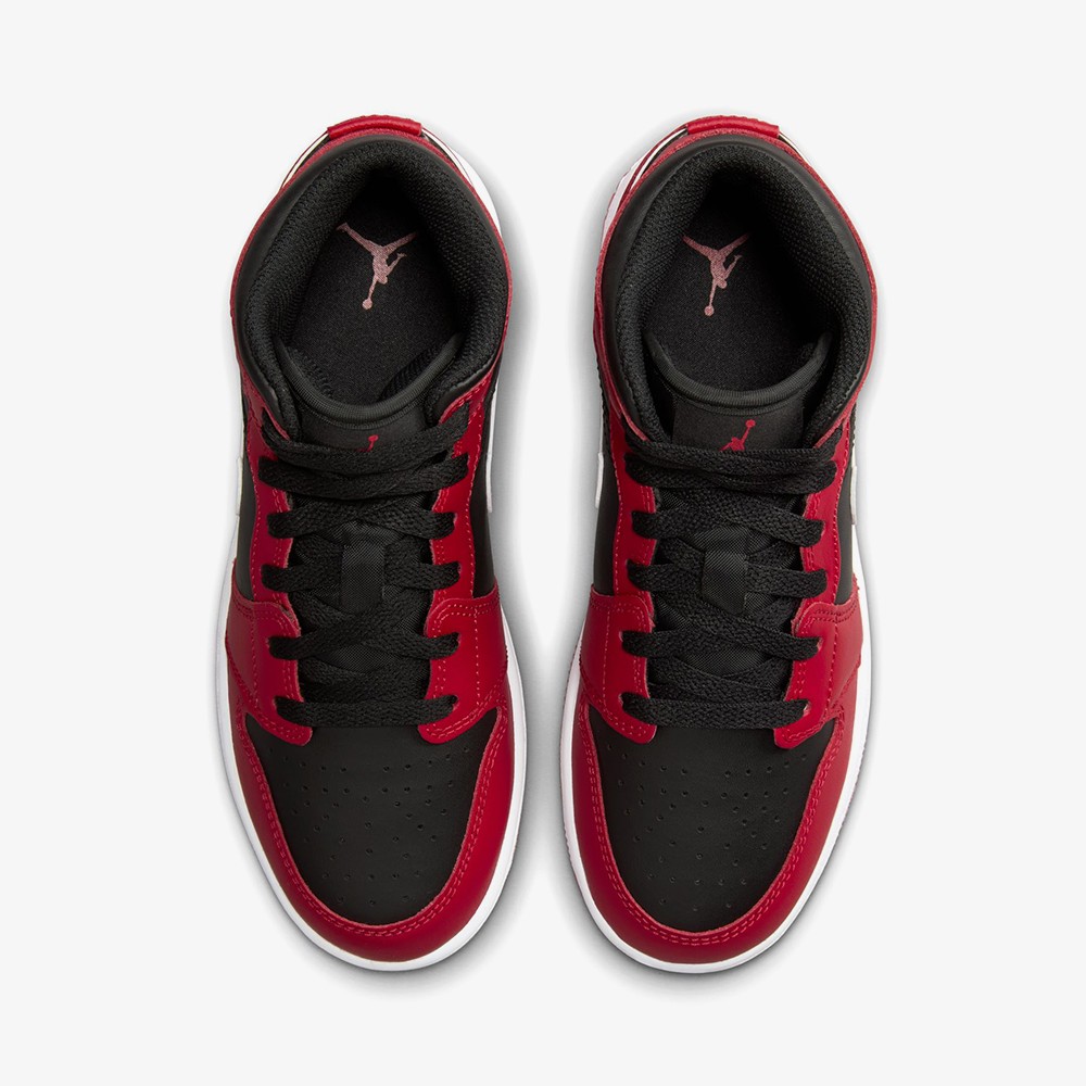 Air Jordan 1 Mid 'Gym Red Black White' (GS) 