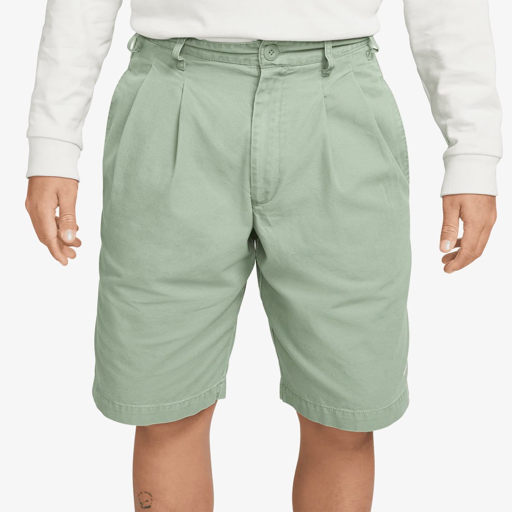 Nike Life Pleated Chino Shorts 'Oil Green'