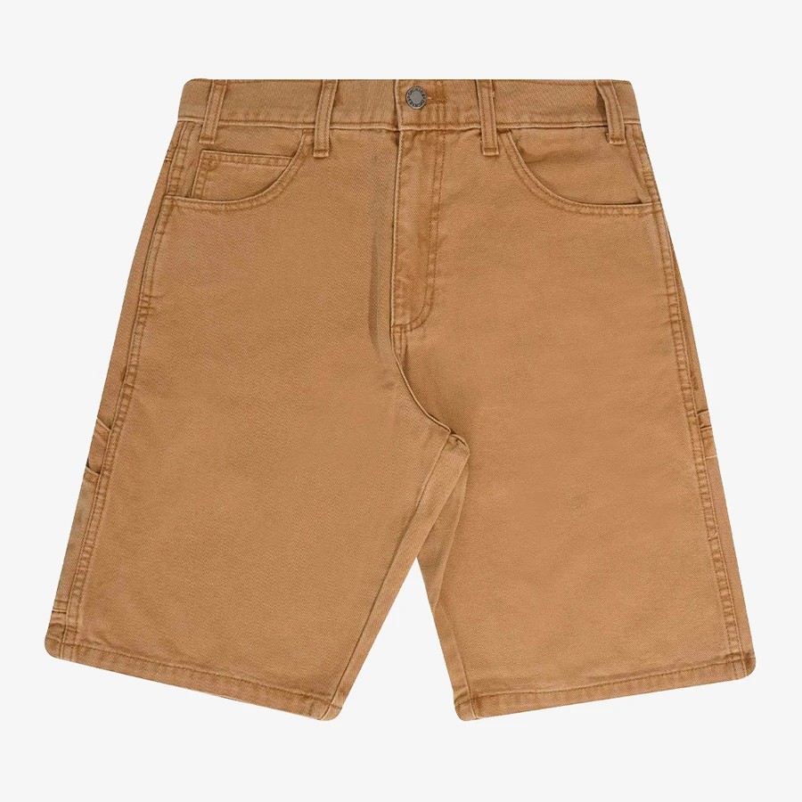 Duck Canvas Work Shorts 'Brown Duck'