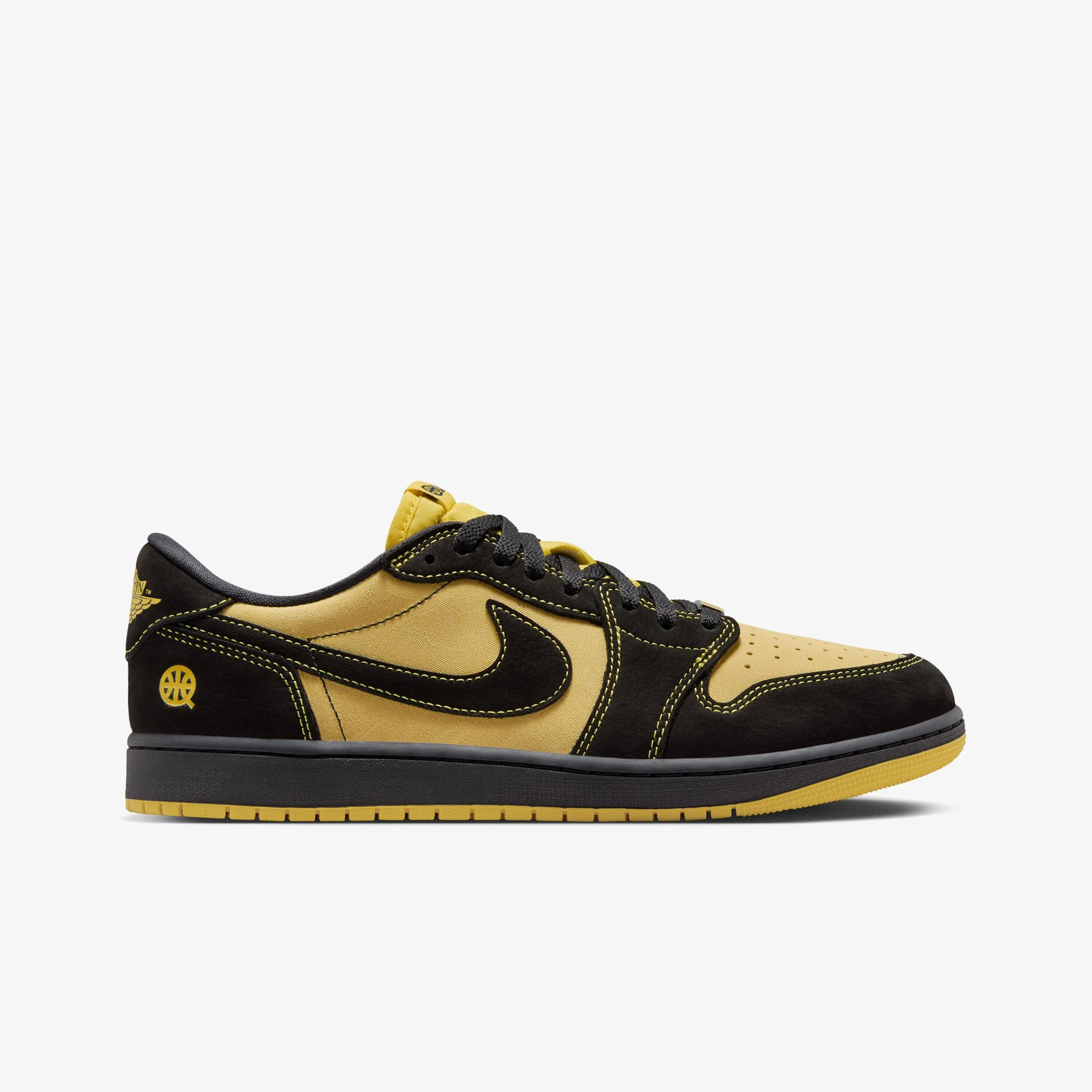  Air Jordan 1 Retro Low Quai 54 'Black Tour Yellow Red'