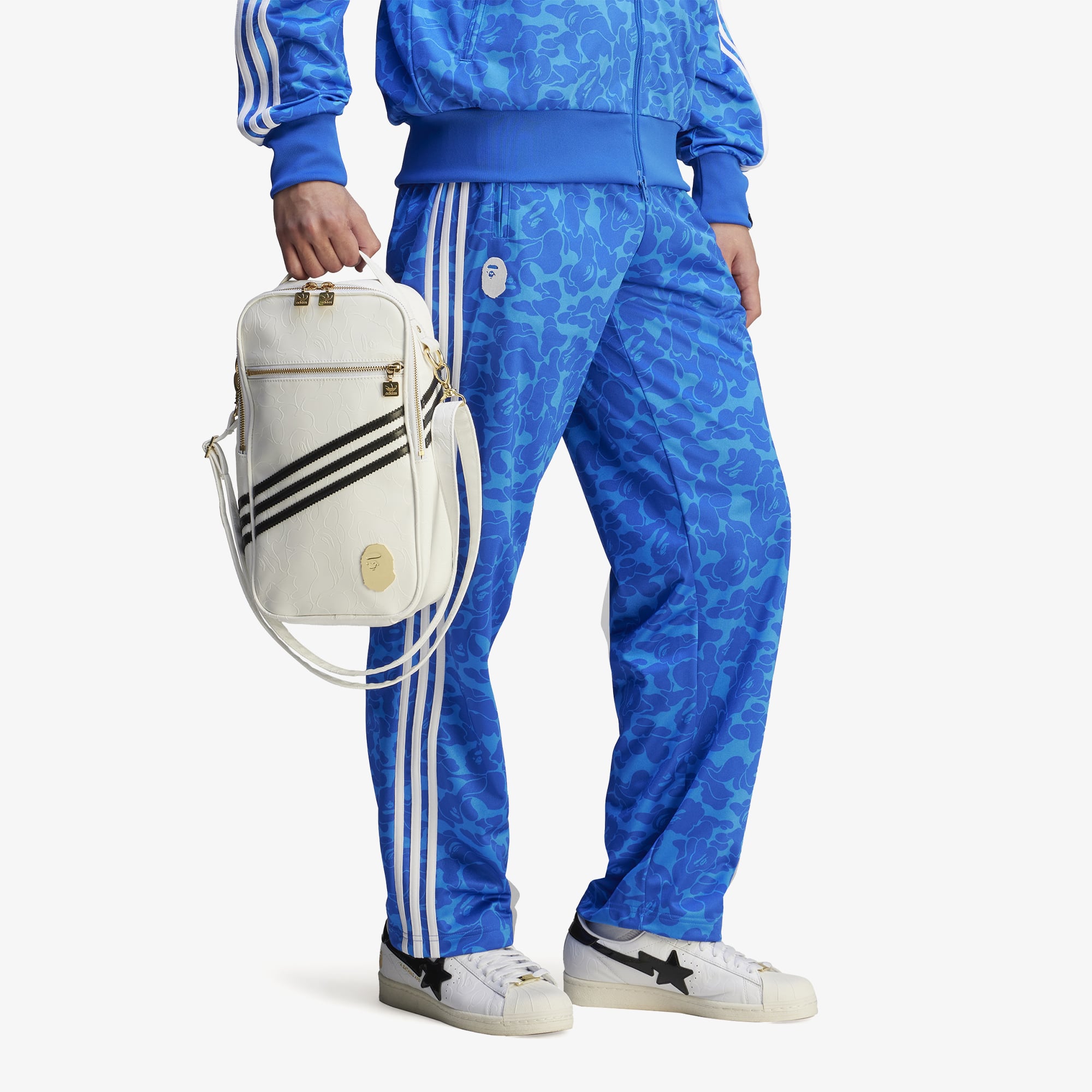 adidas x BAPE Firebird Track Pants 'Blue'
