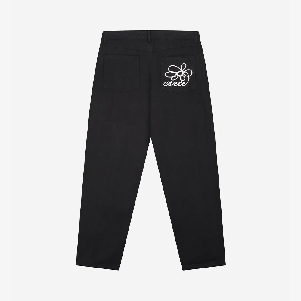 Embroidery Pocket Pants 'Black'