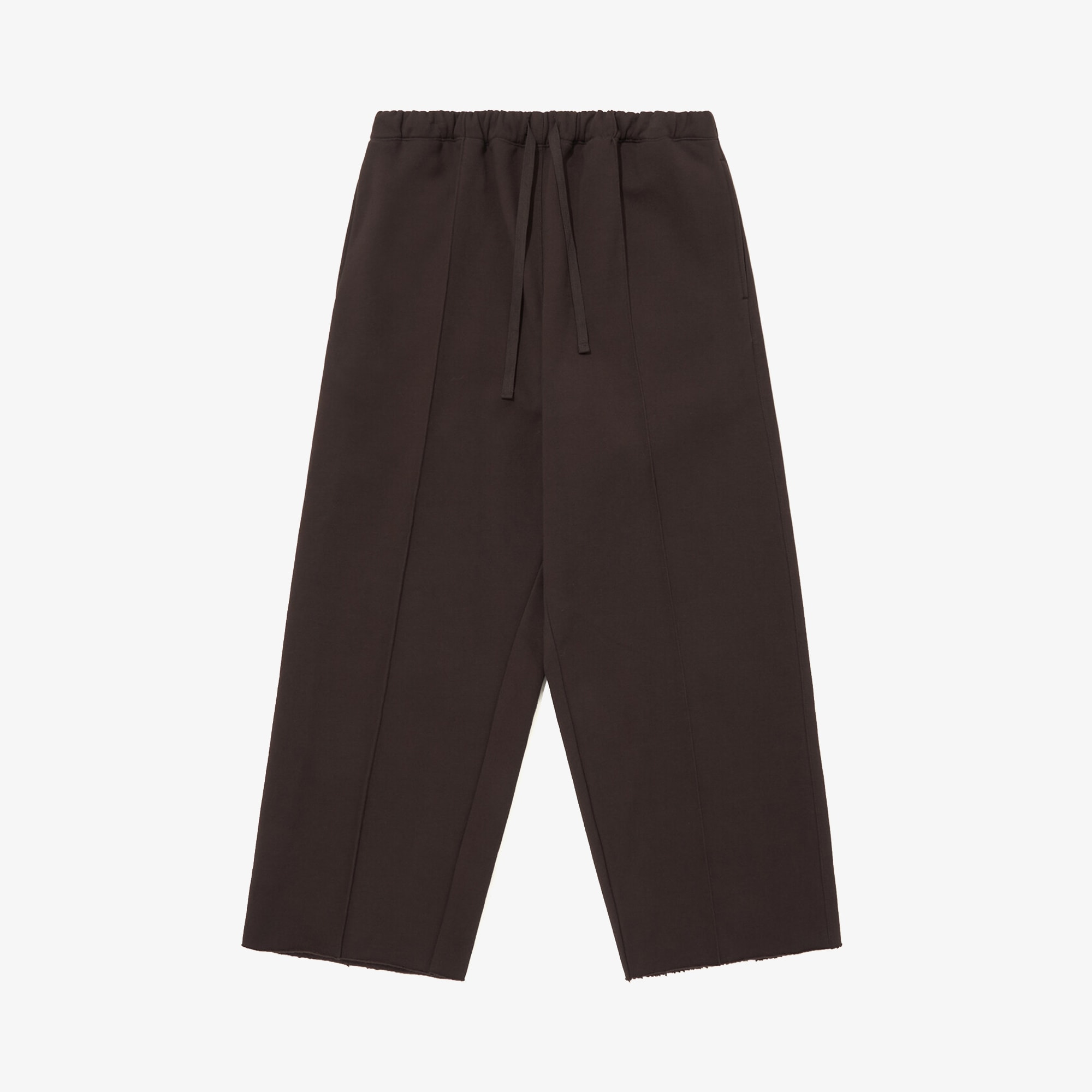 Premium Pintuck Jersey Wide Pants 'Hickory Brown'