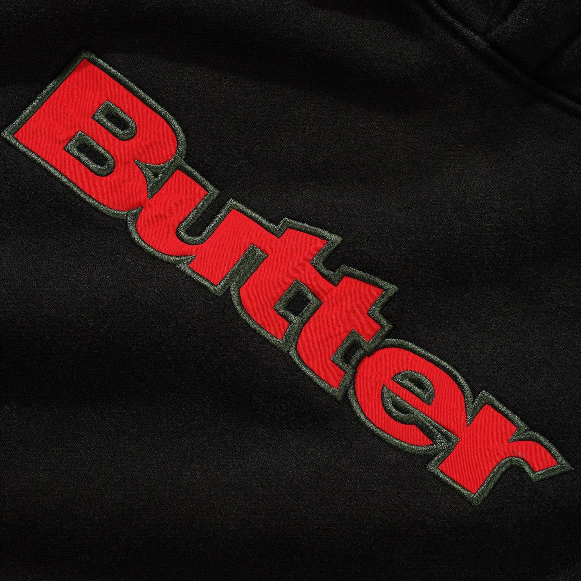 Nylon Logo Applique Pullover Hood 'Black'