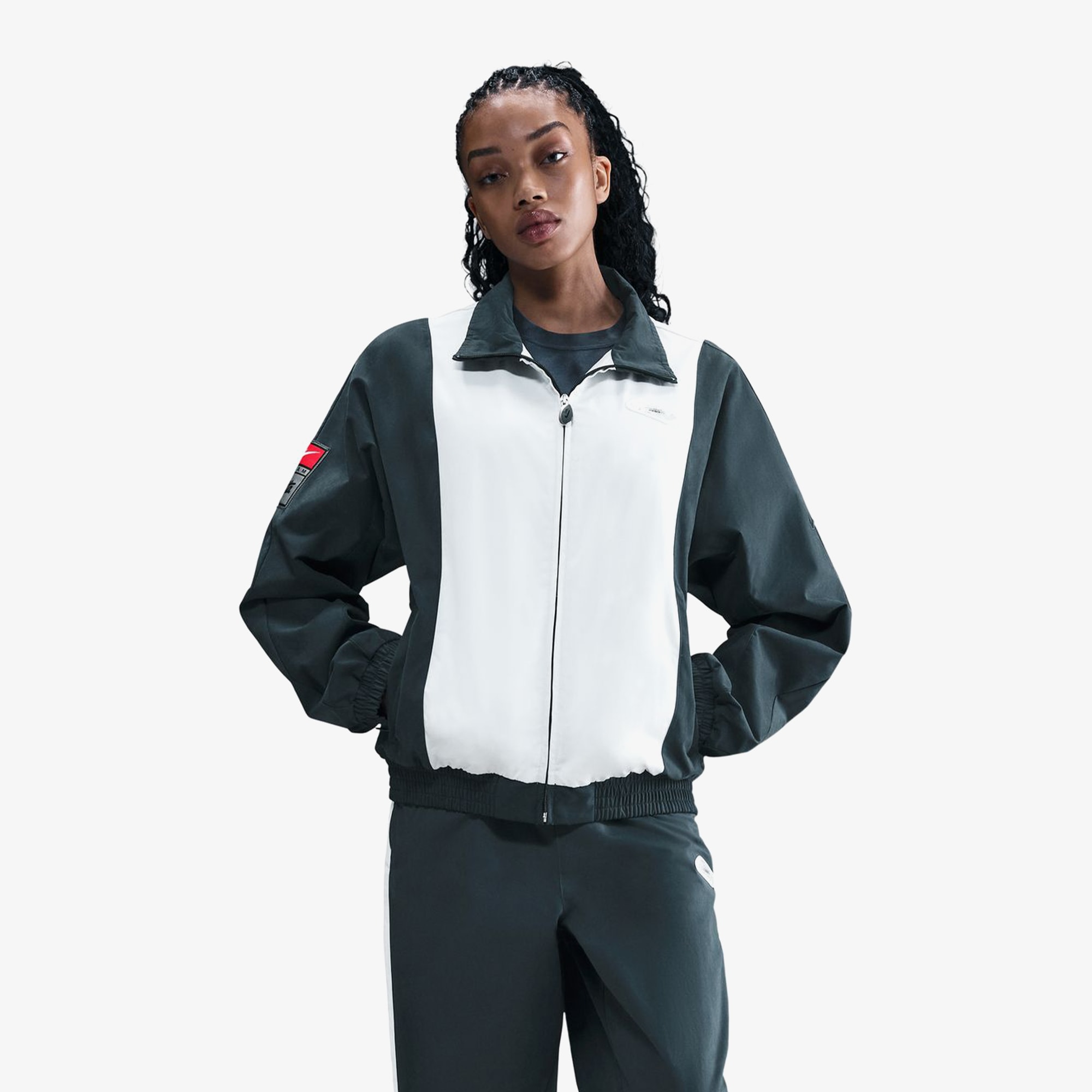 Nike x Patta Track Jacket 'Deep Ocean White'
