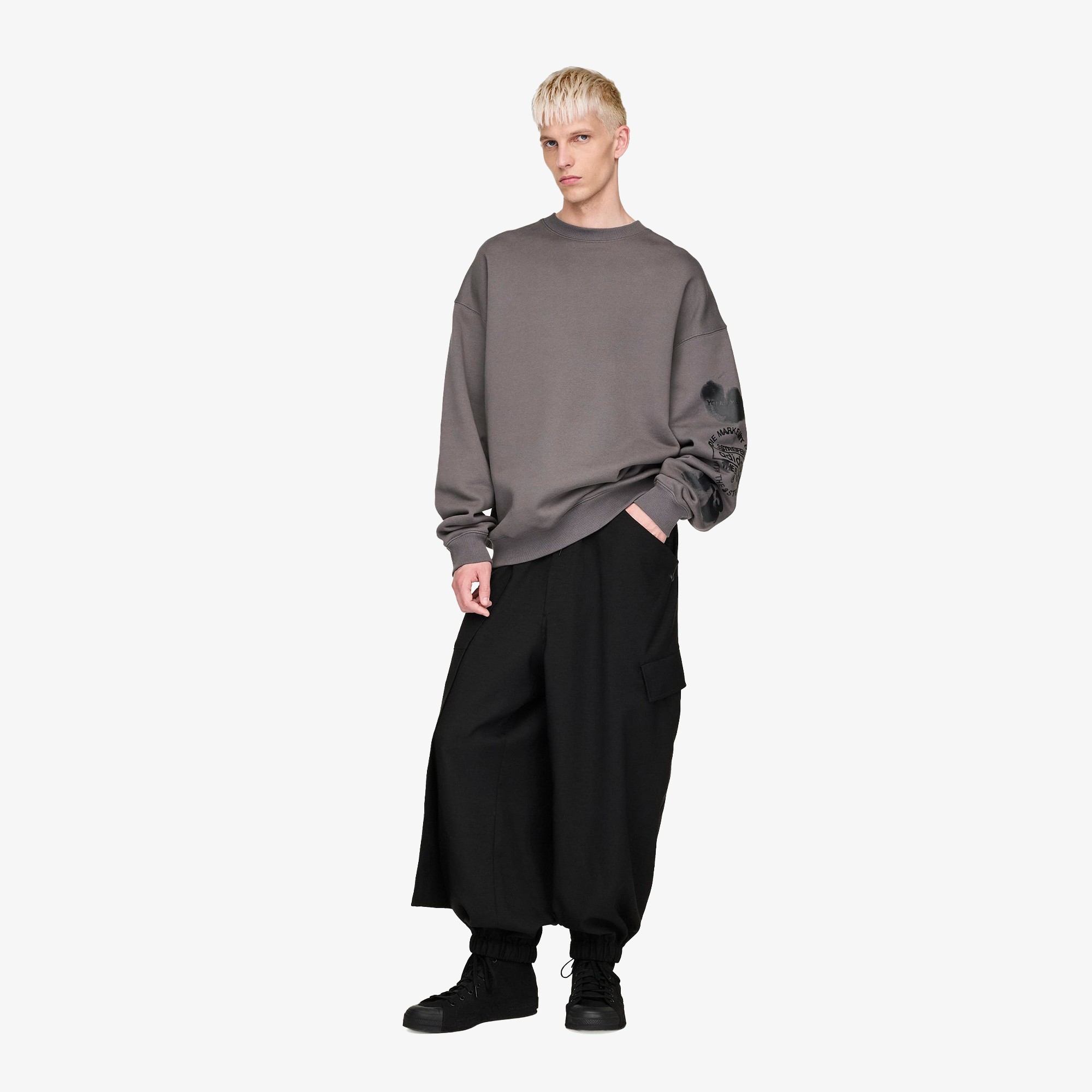Graphic Crew Sweatshirt 'Granite'