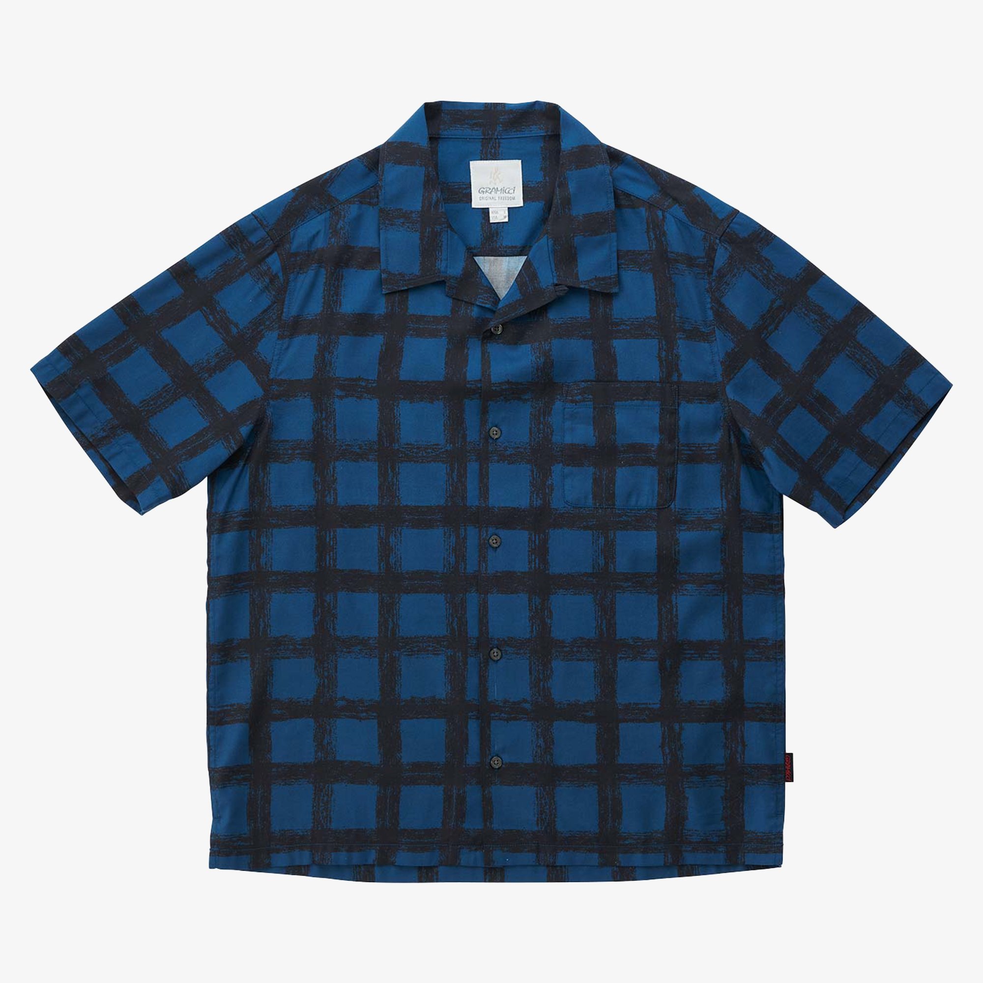 Checkered Rayon Shirt 'Midnight'