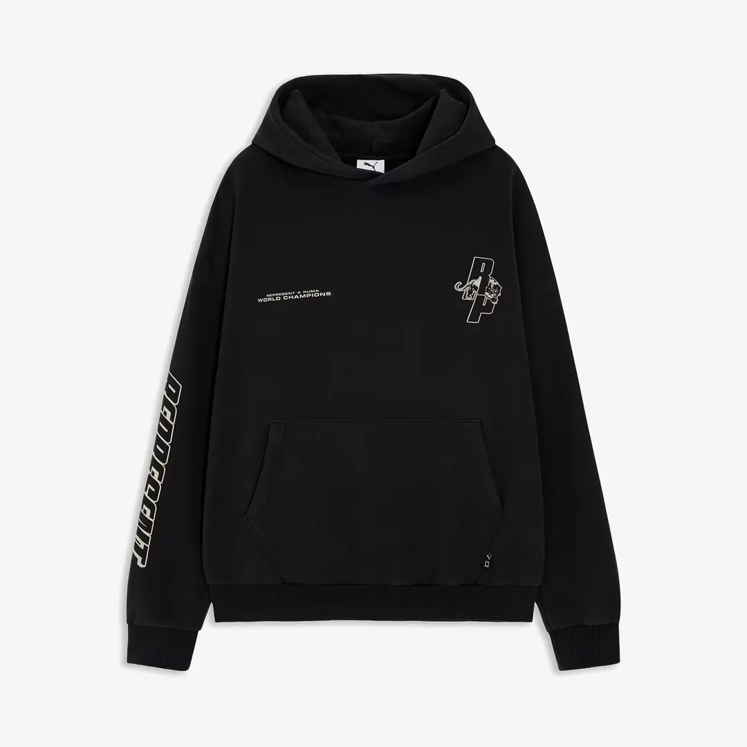 PUMA x REPRESENT Oversized Hoodie 'Black' - WUNDER