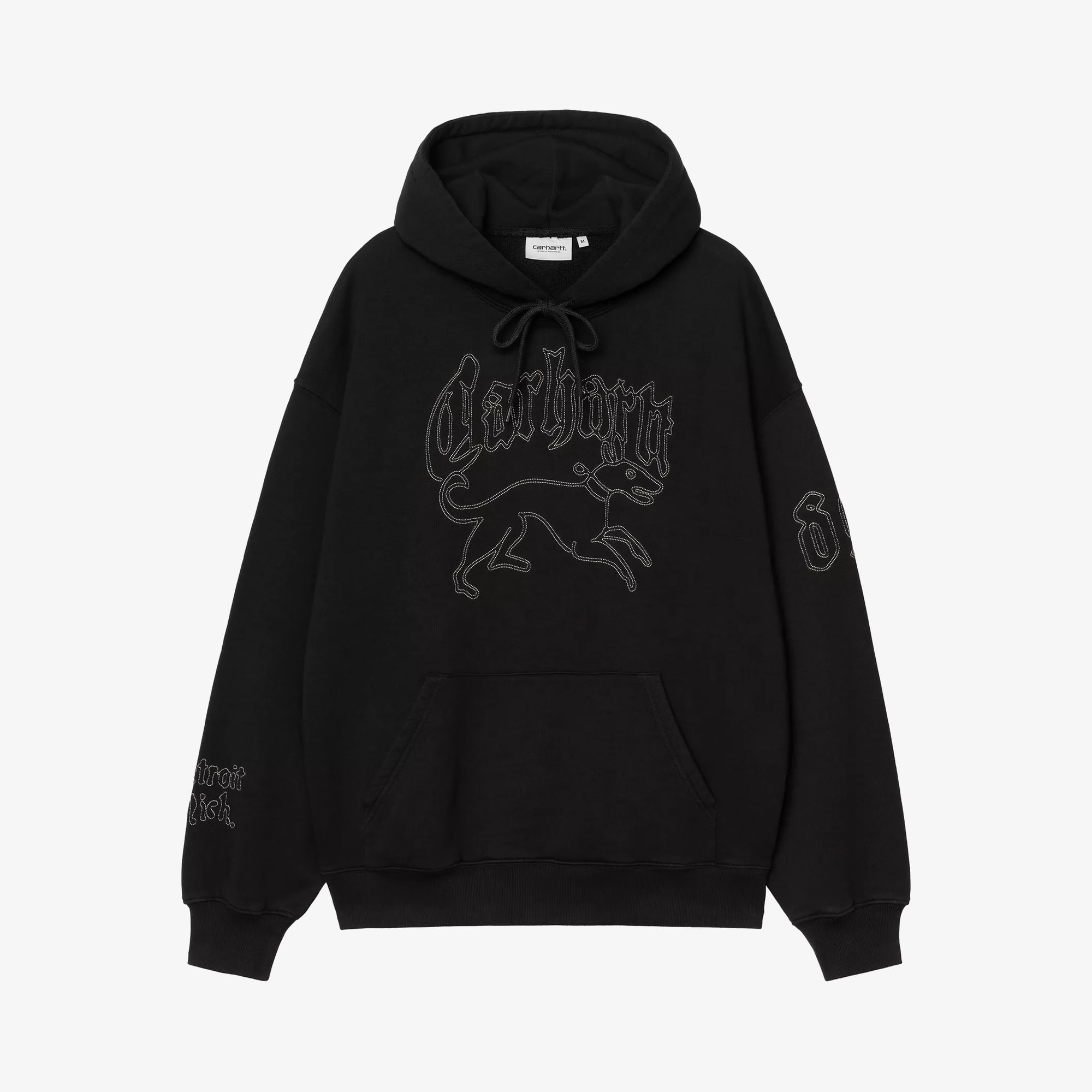Hooded Hackwork Sweatshirt 'Black'