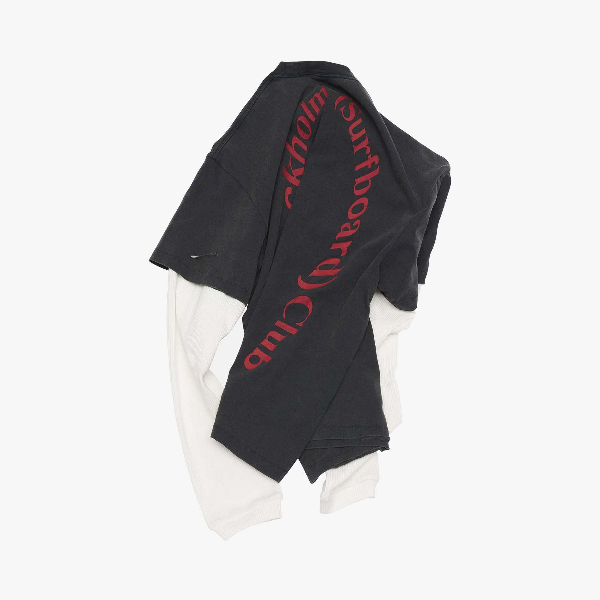 Back Logo Layered Tee 'Black'