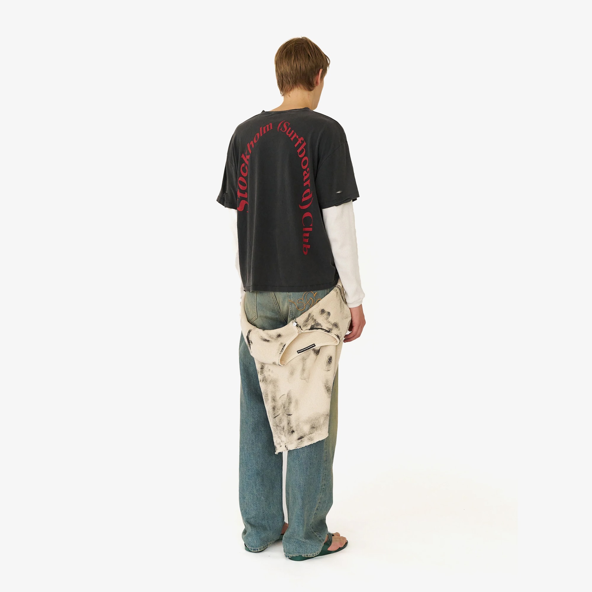 Back Logo Layered Tee 'Black'