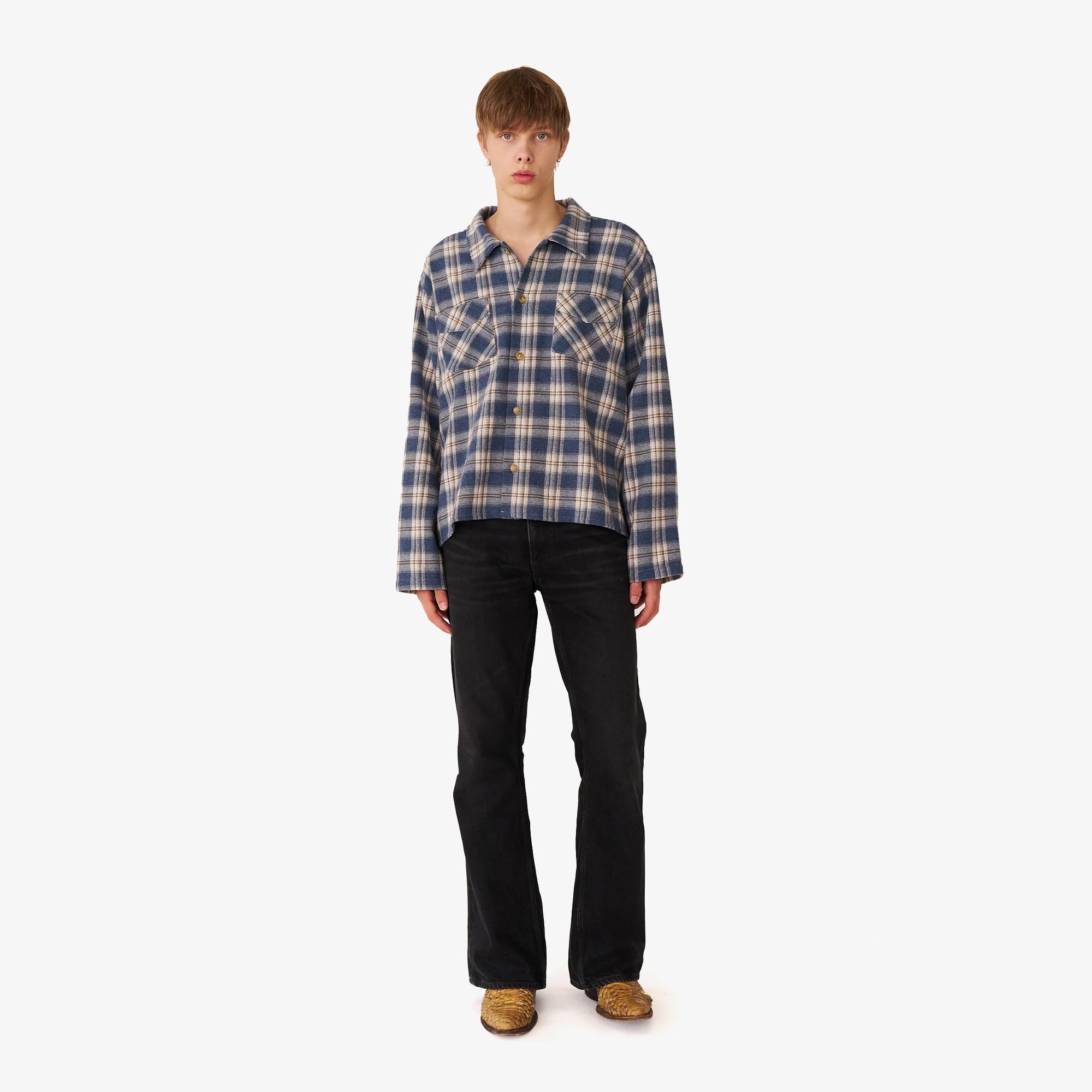 Flannel Overshirt 'Blue'