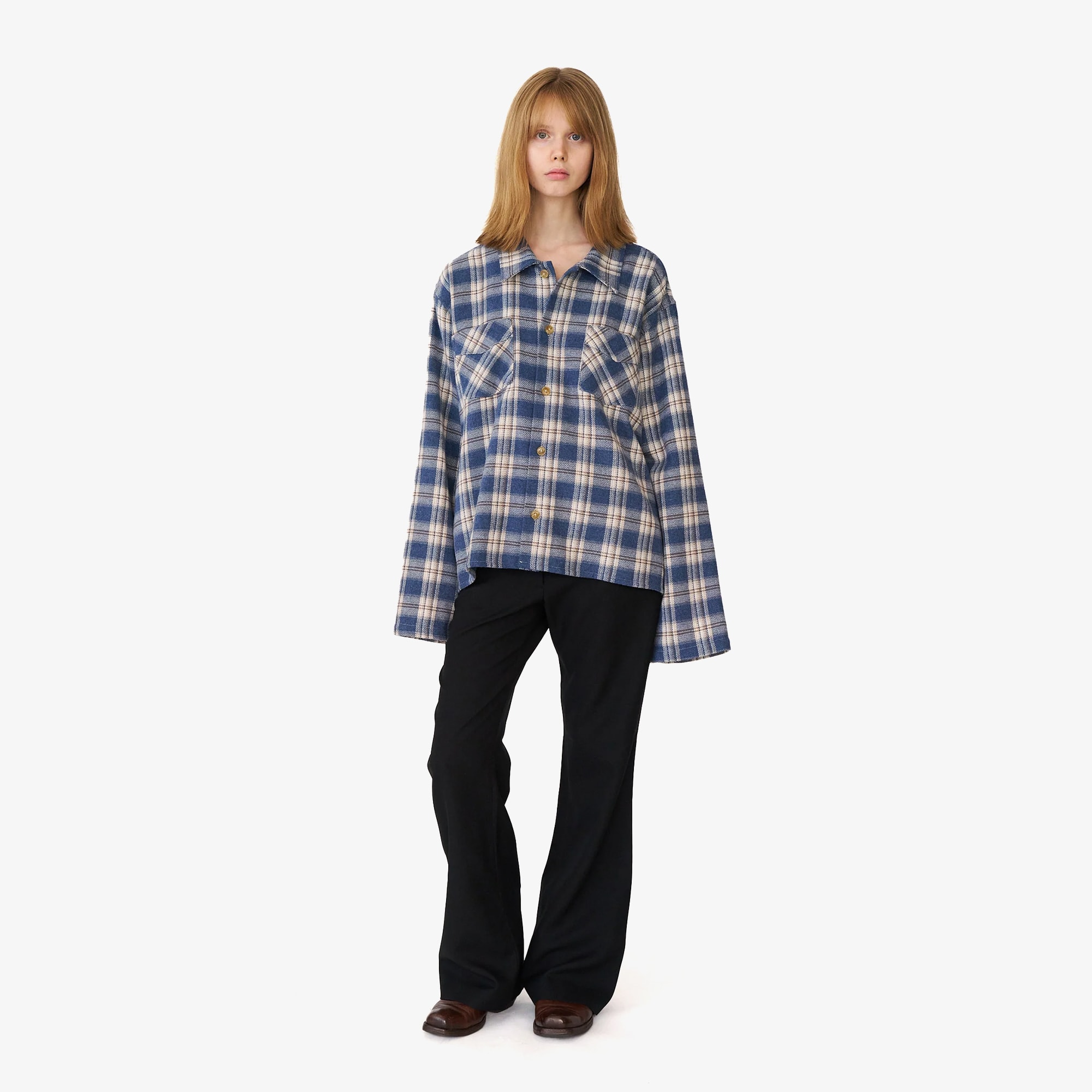 Flannel Overshirt 'Blue'