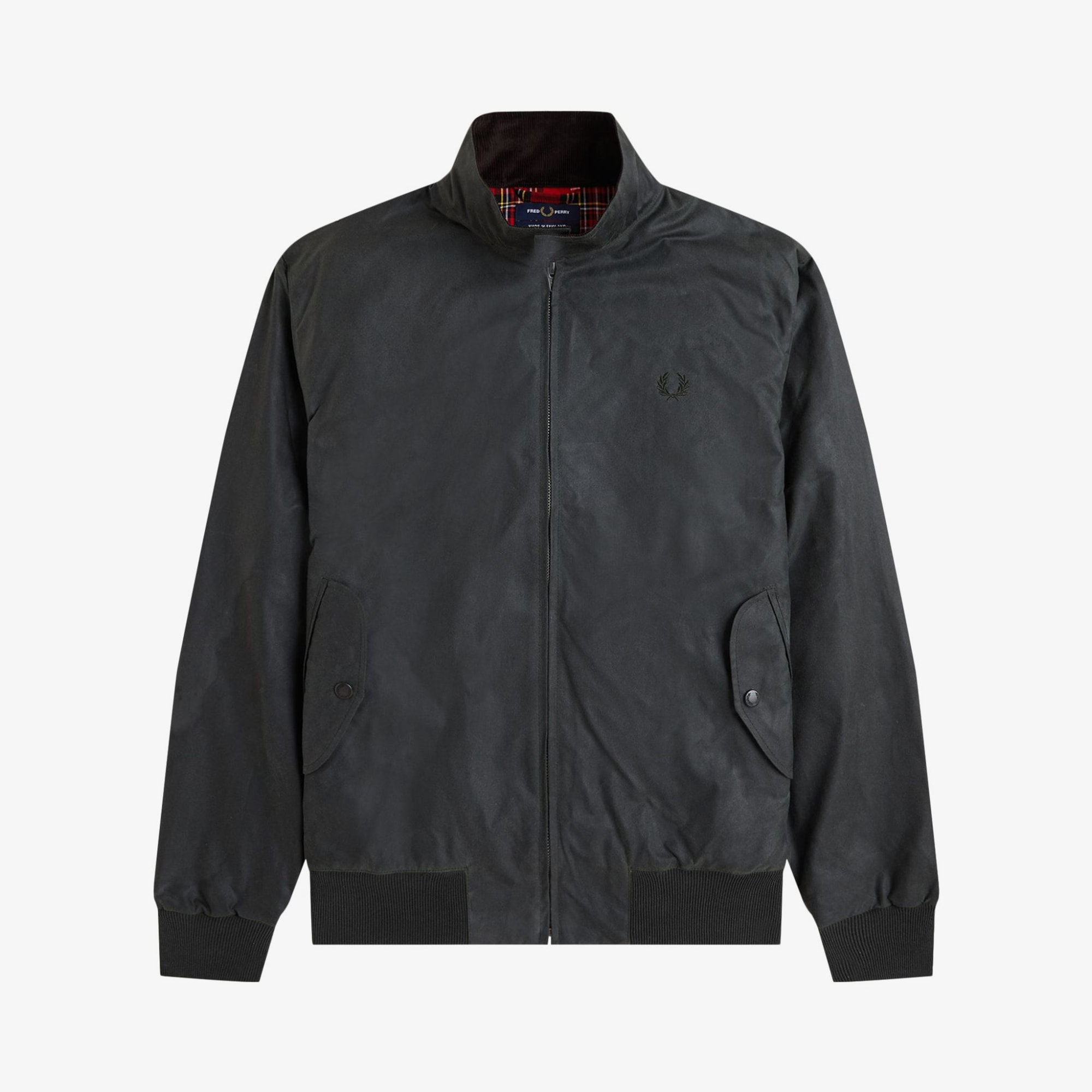 Waxed Harrington Jacket 'Dark Green'
