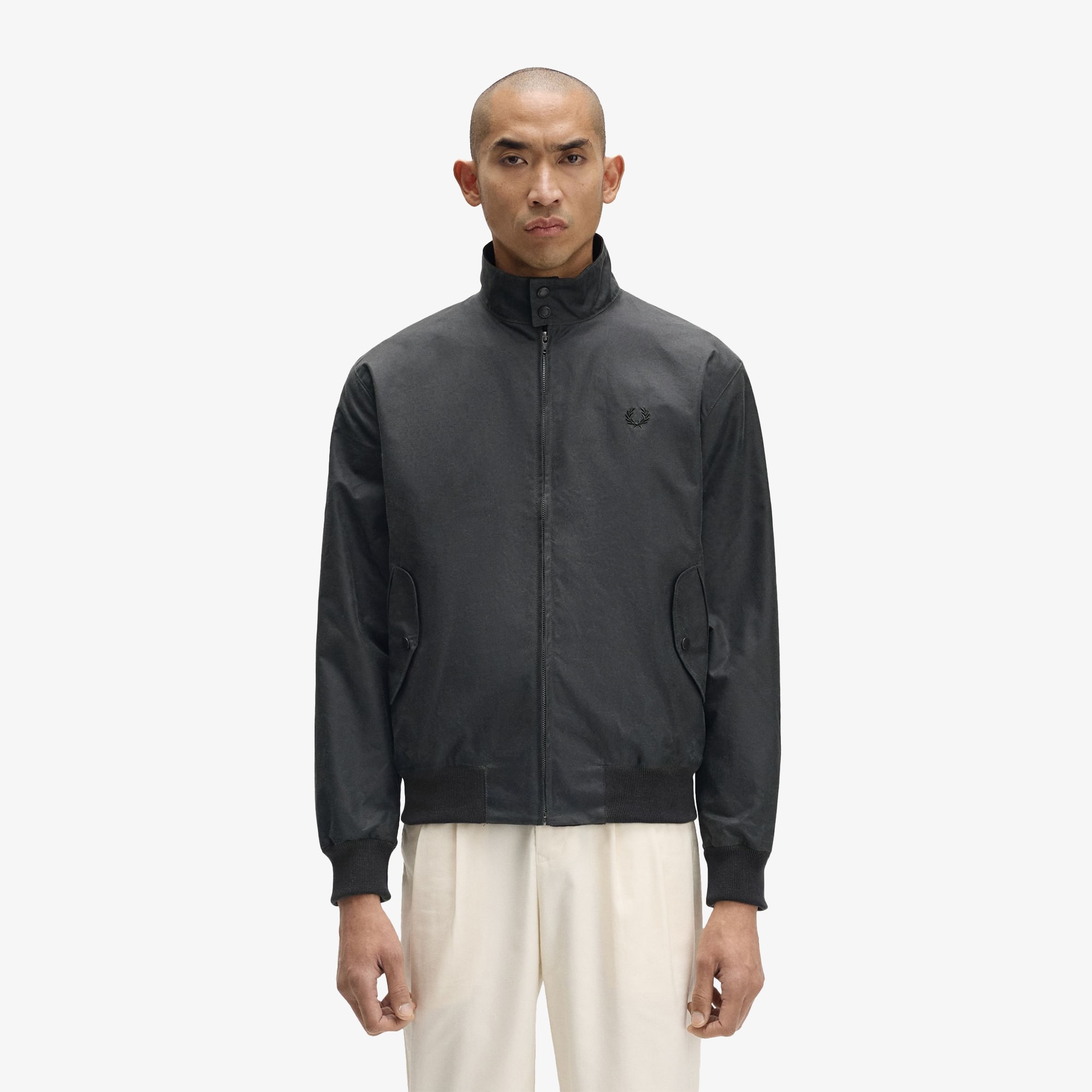 Waxed Harrington Jacket 'Dark Green'
