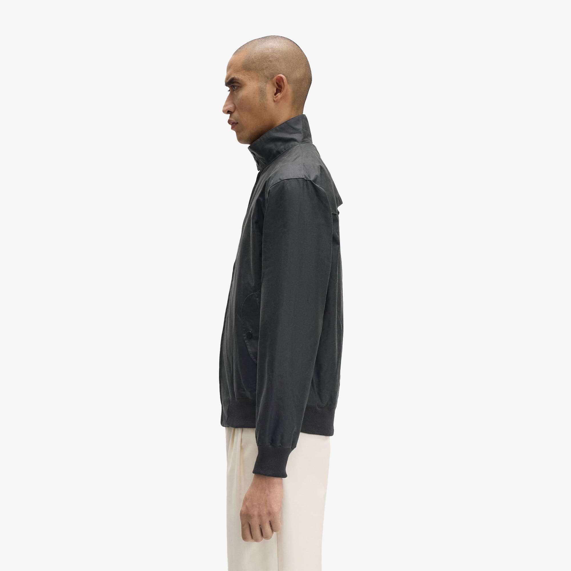 Waxed Harrington Jacket 'Dark Green'
