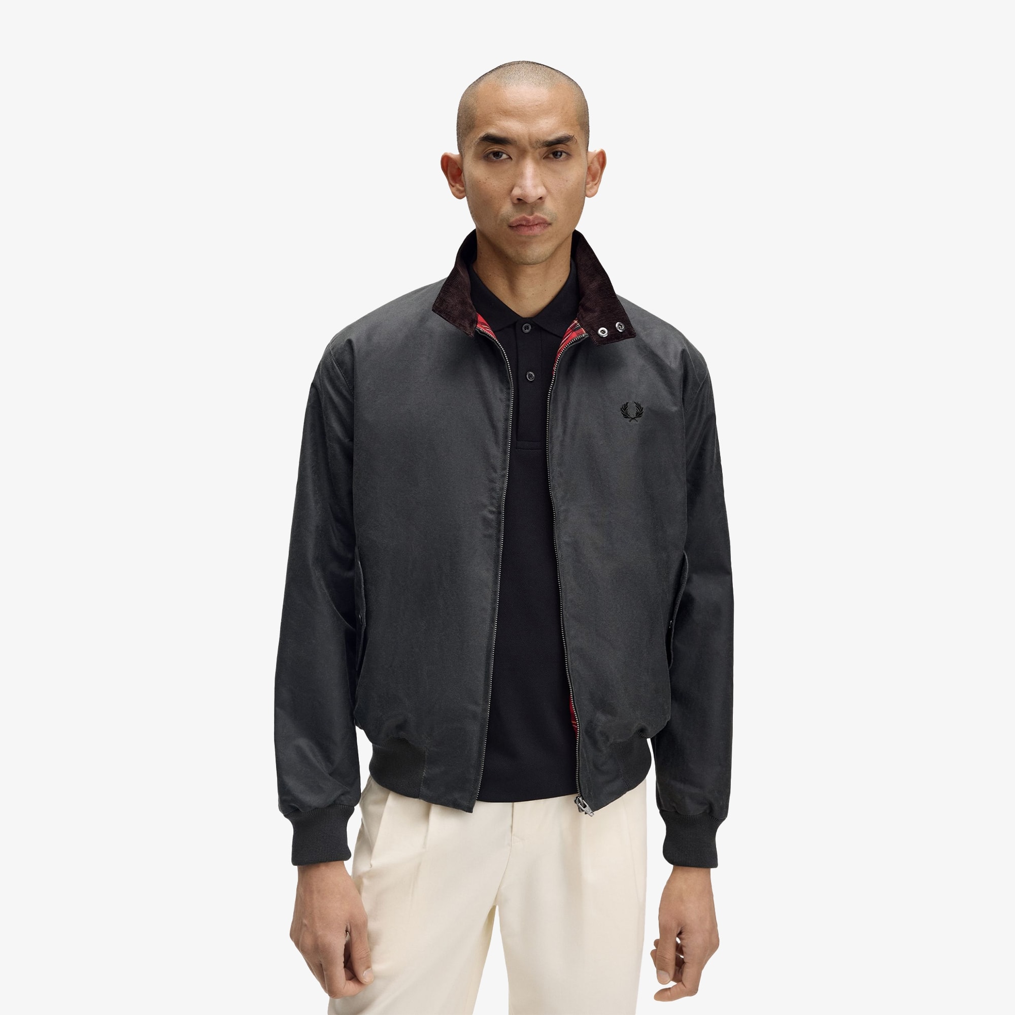 Waxed Harrington Jacket 'Dark Green'