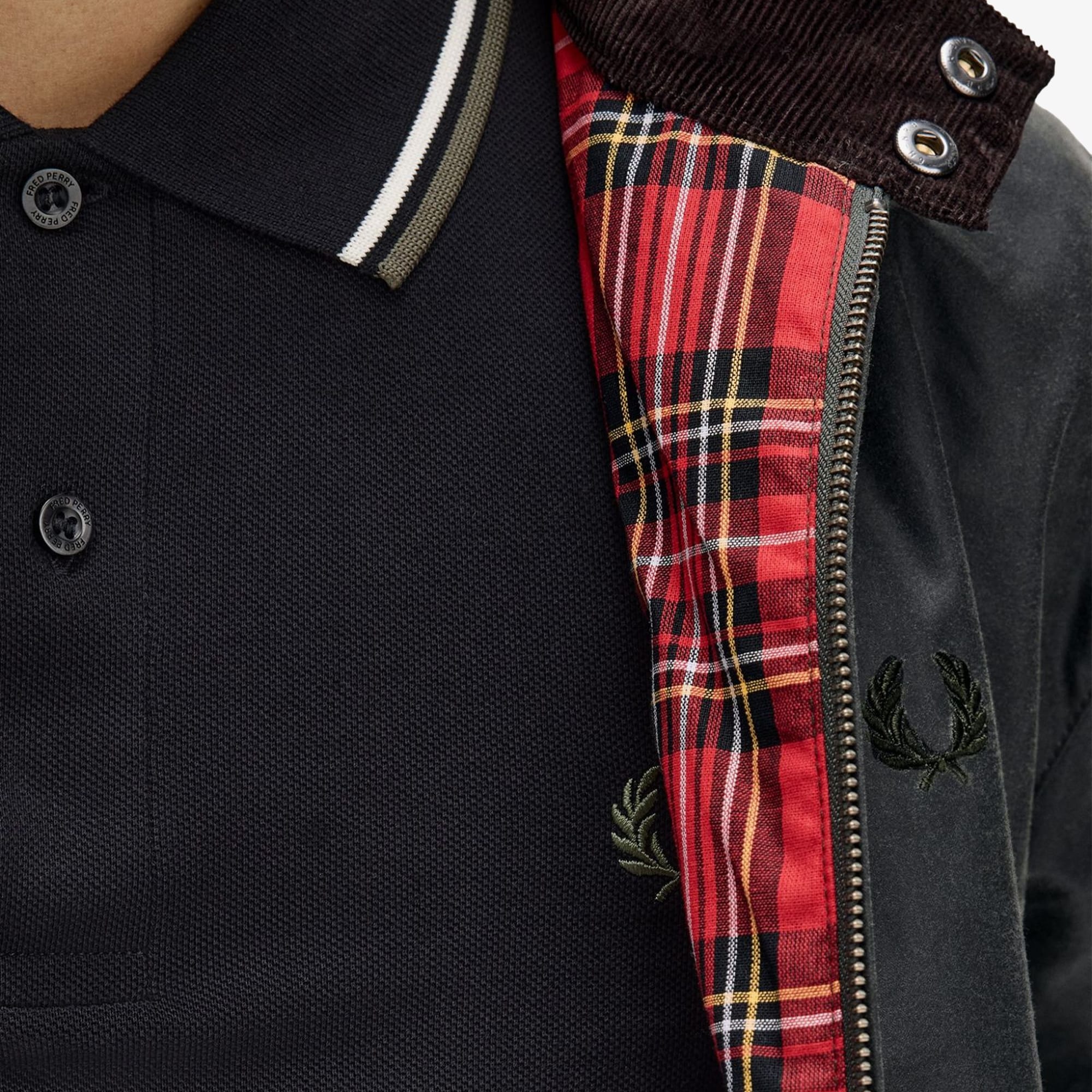 Waxed Harrington Jacket 'Dark Green'
