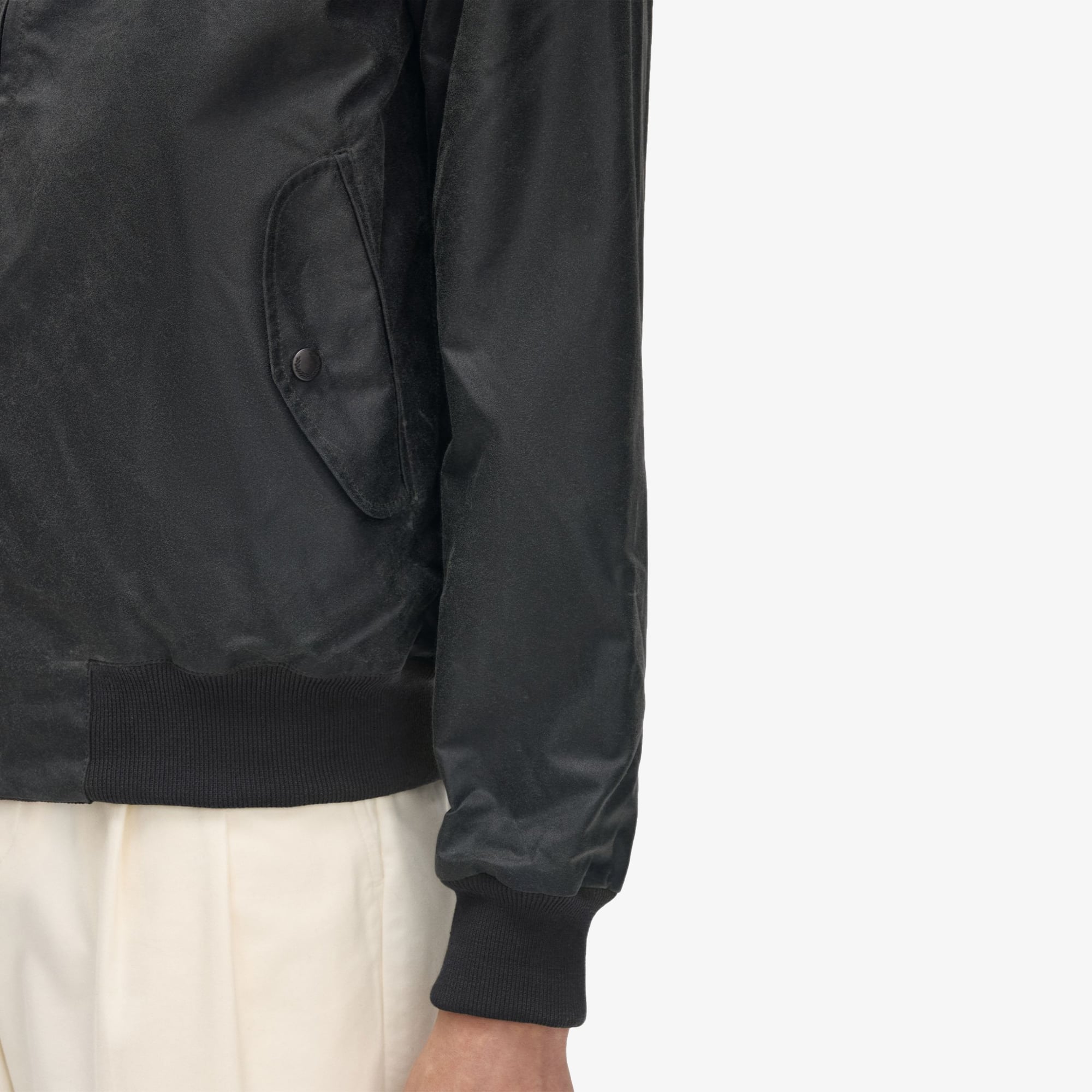 Waxed Harrington Jacket 'Dark Green'