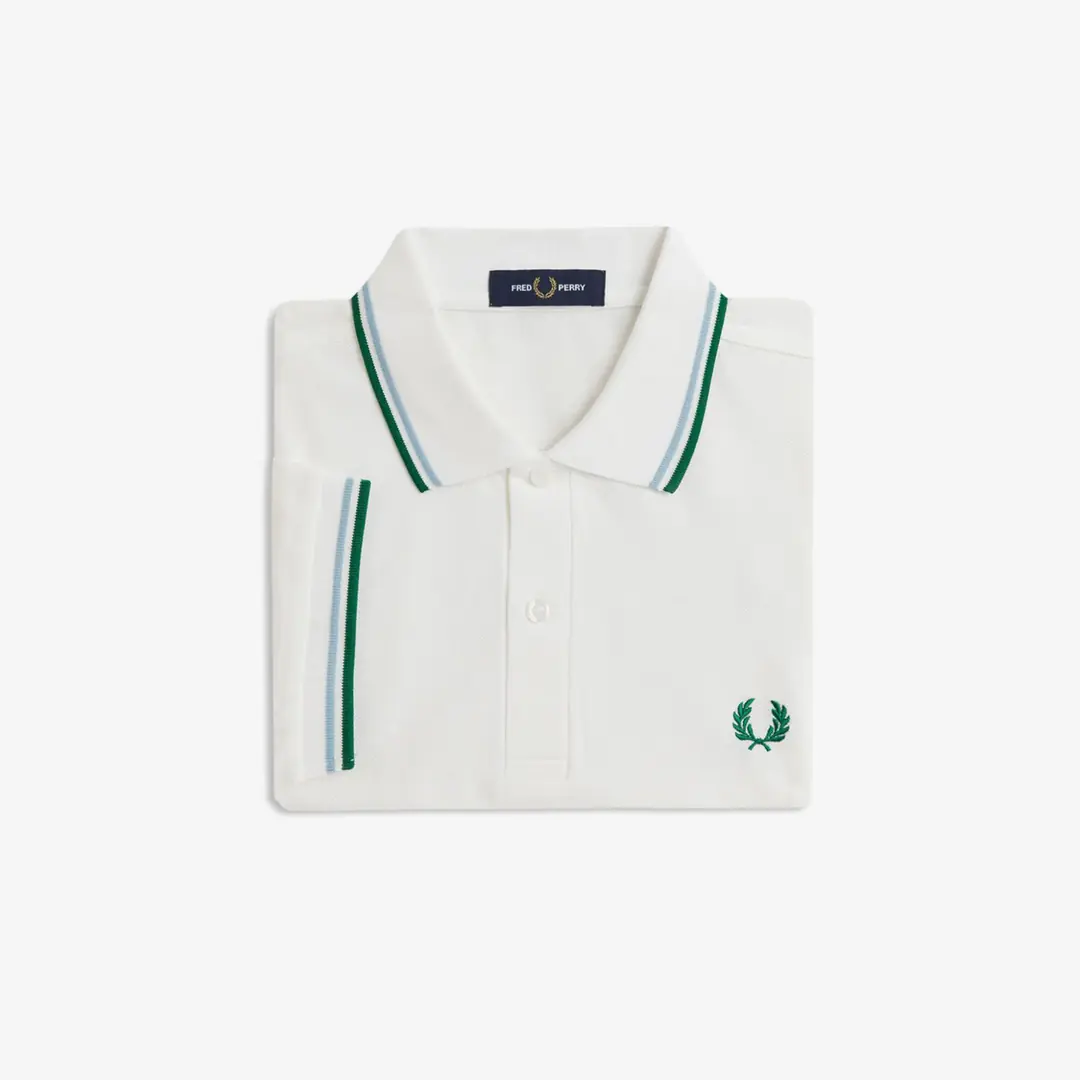 Fred Perry Twin Tipped Shirt 'Snow White' - WUNDER