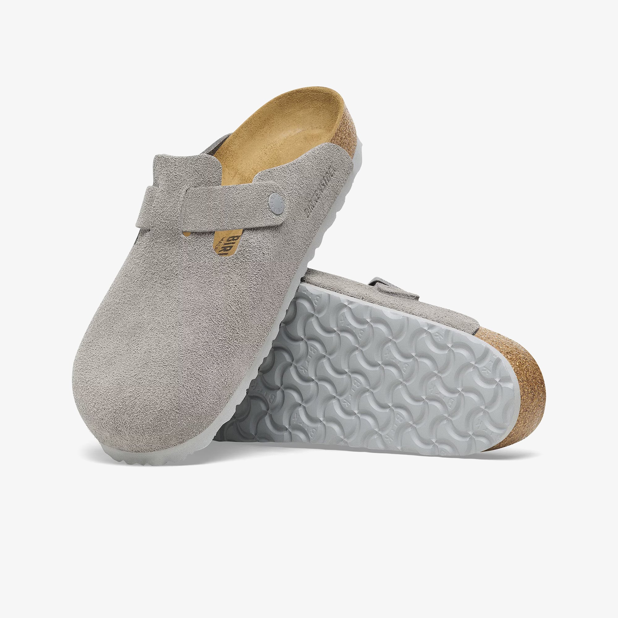 Boston Suede Leather 'Stone Coin'