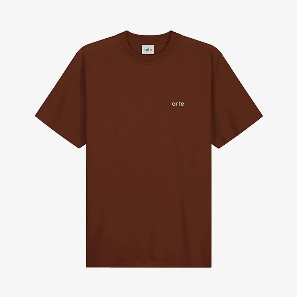 Flowers Back T-Shirt 'Brown'