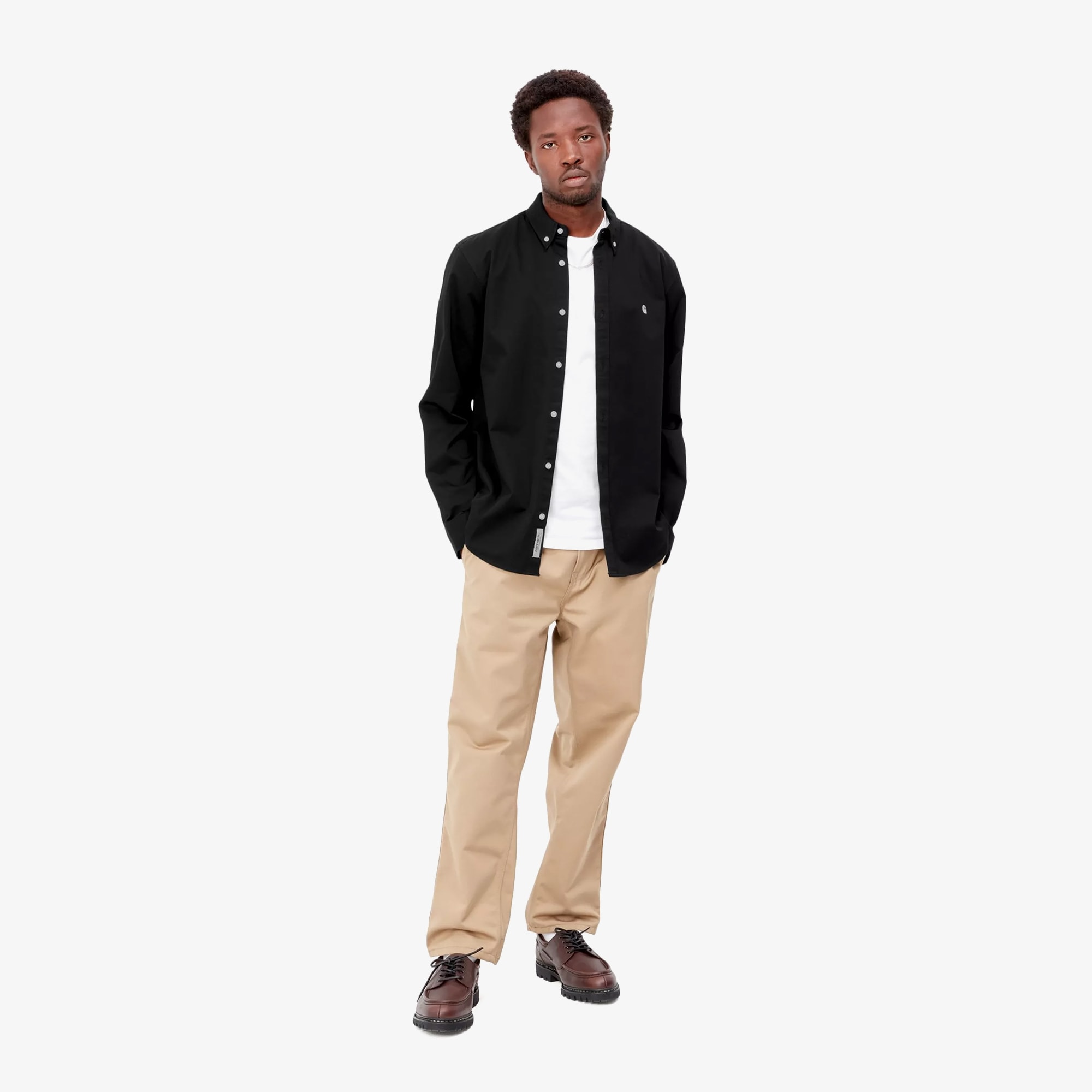 L/S Madison Shirt 'Black Wax'