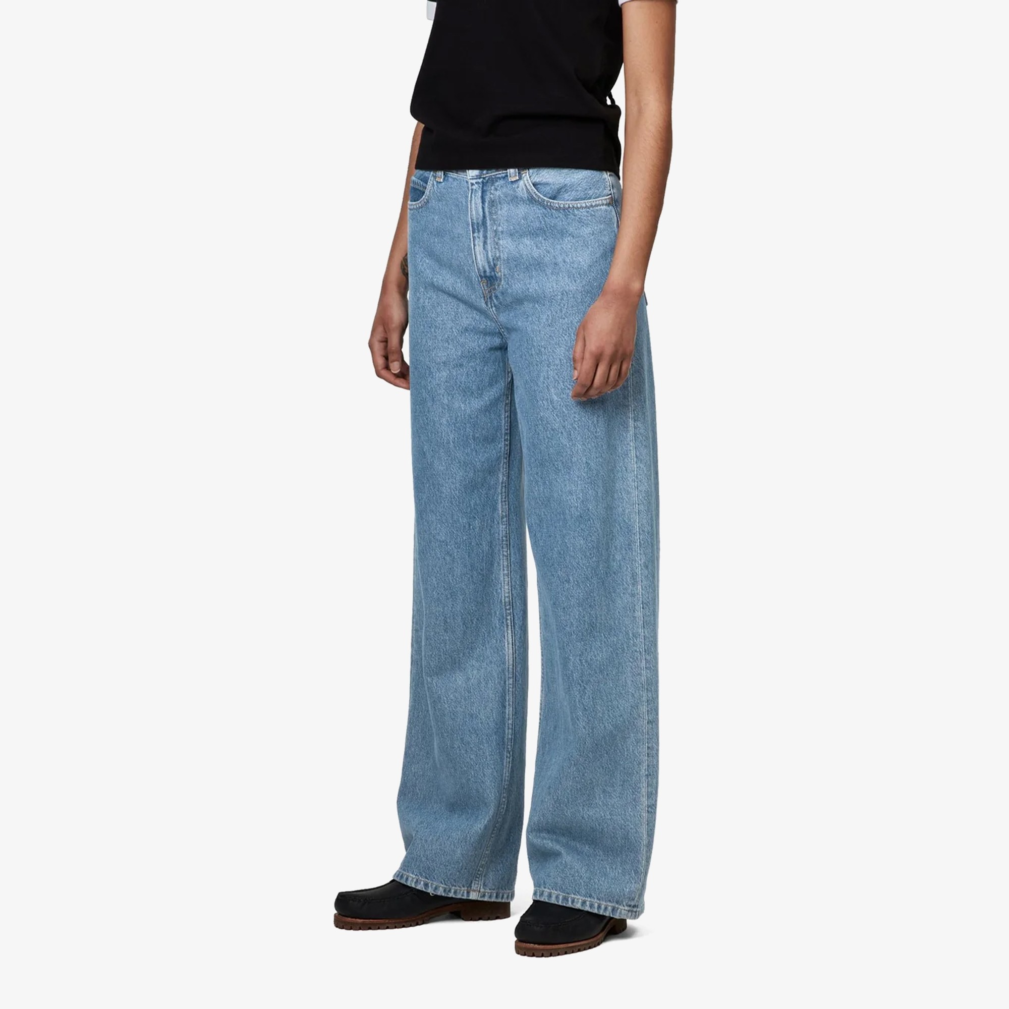 W' Jane Pant 'Blue Heavy Stone Washed'