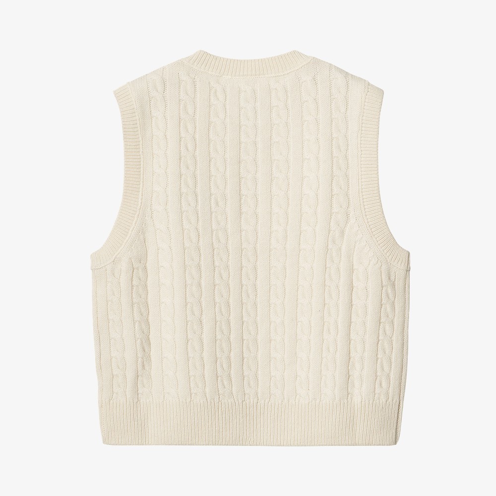 W' Signature Vest Sweater 'Natural'