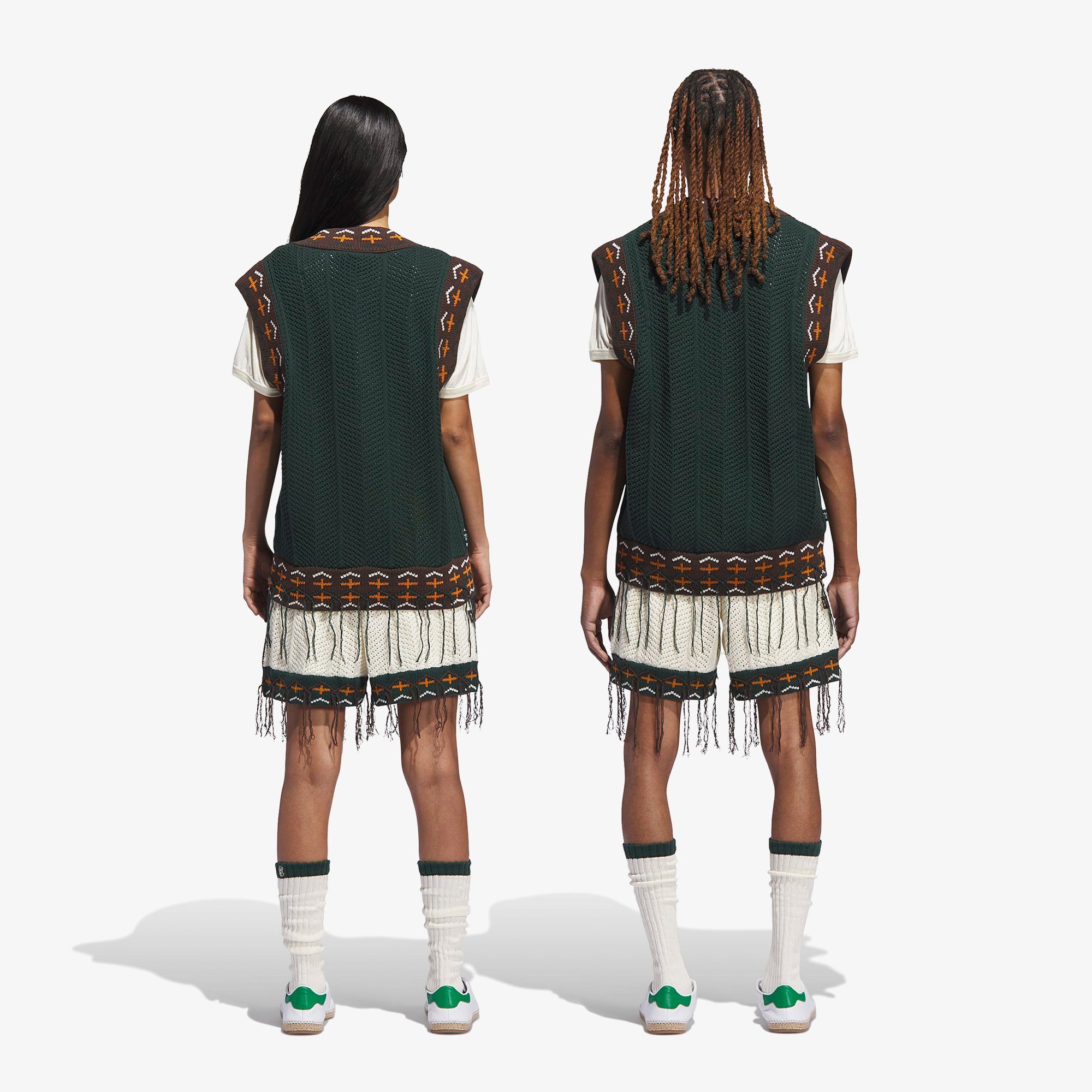 adidas x Clot Crochet Vest by Edison Chen 'Green Night'