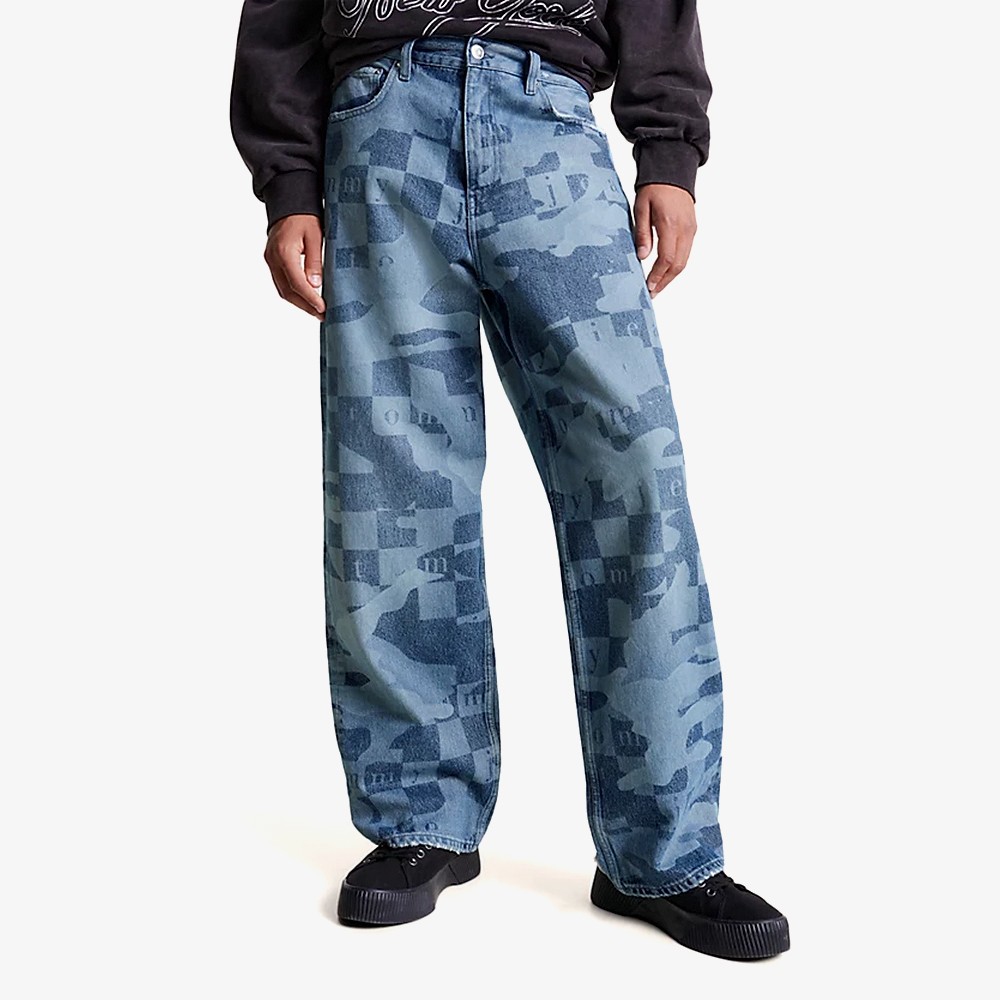 Tommy Jeans Lasered Denim Wide Leg Jeans - WUNDER